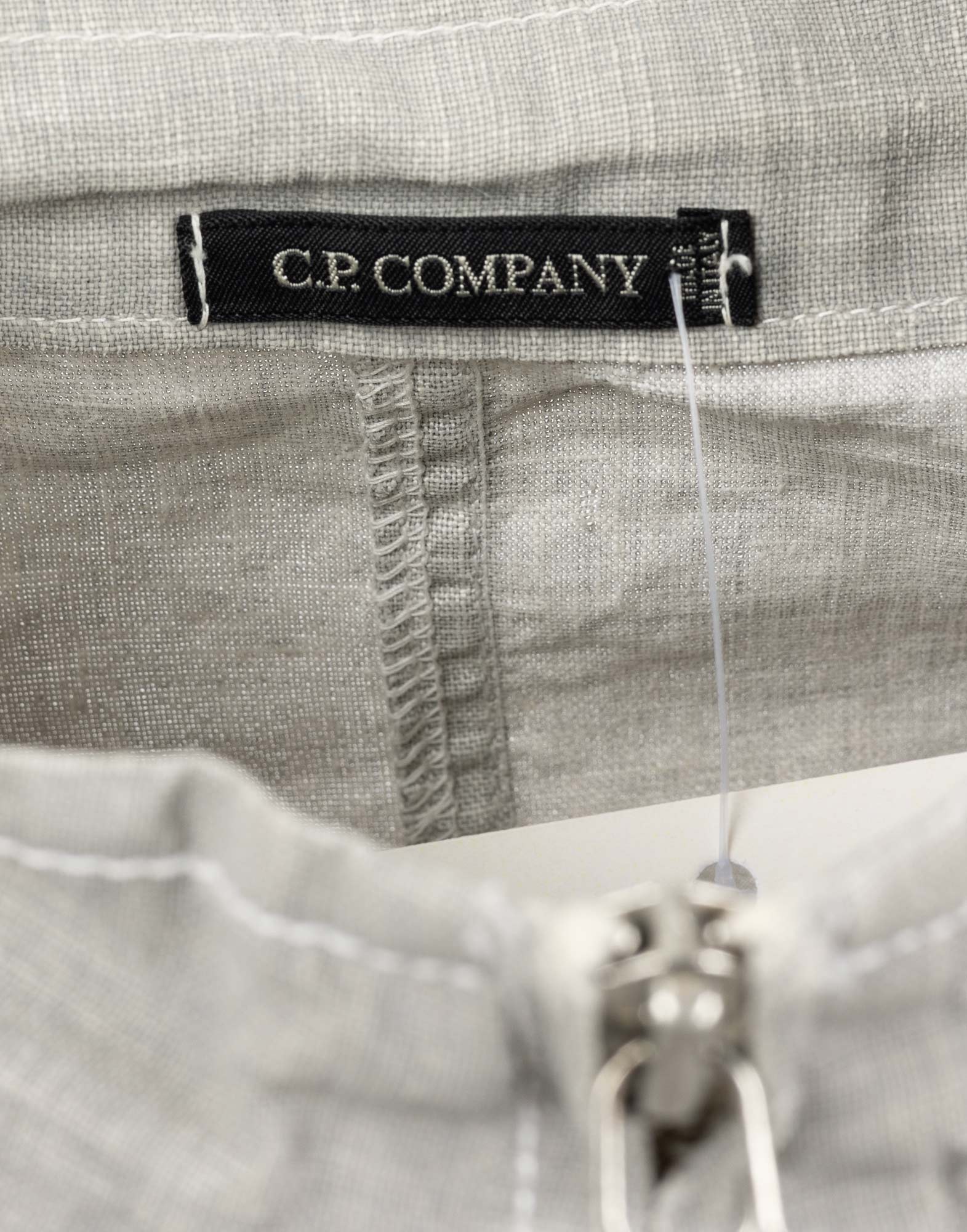 C.P. Company - Grey short linen jacket - Image 3