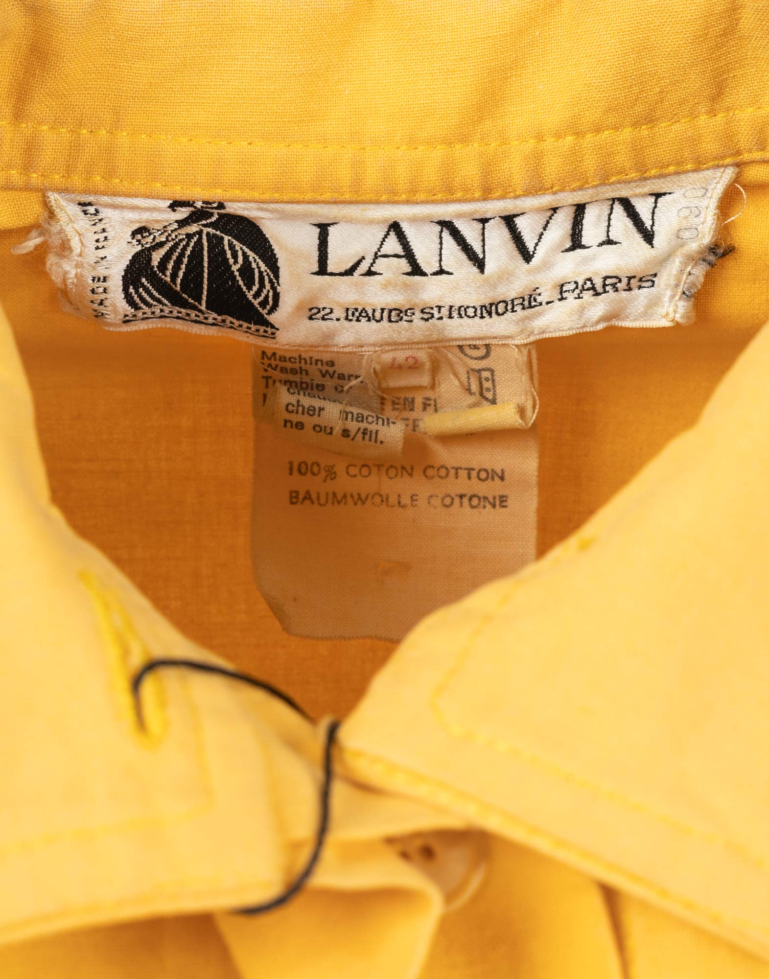 Lanvin - Giubbotto giallo oversize anni '70 - immagine 3