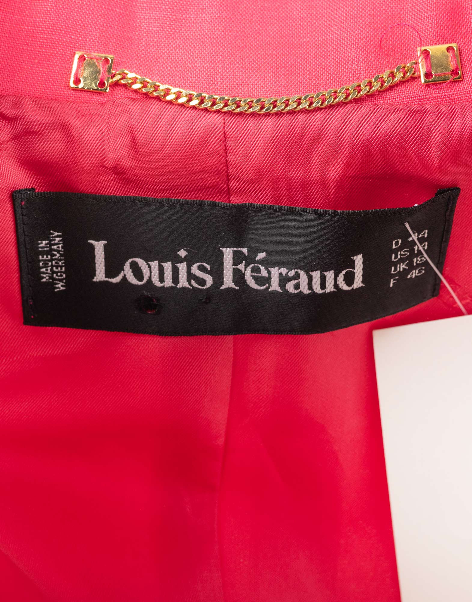 Louis Feraud - Giacca fucsia in lino '90 - immagine 3