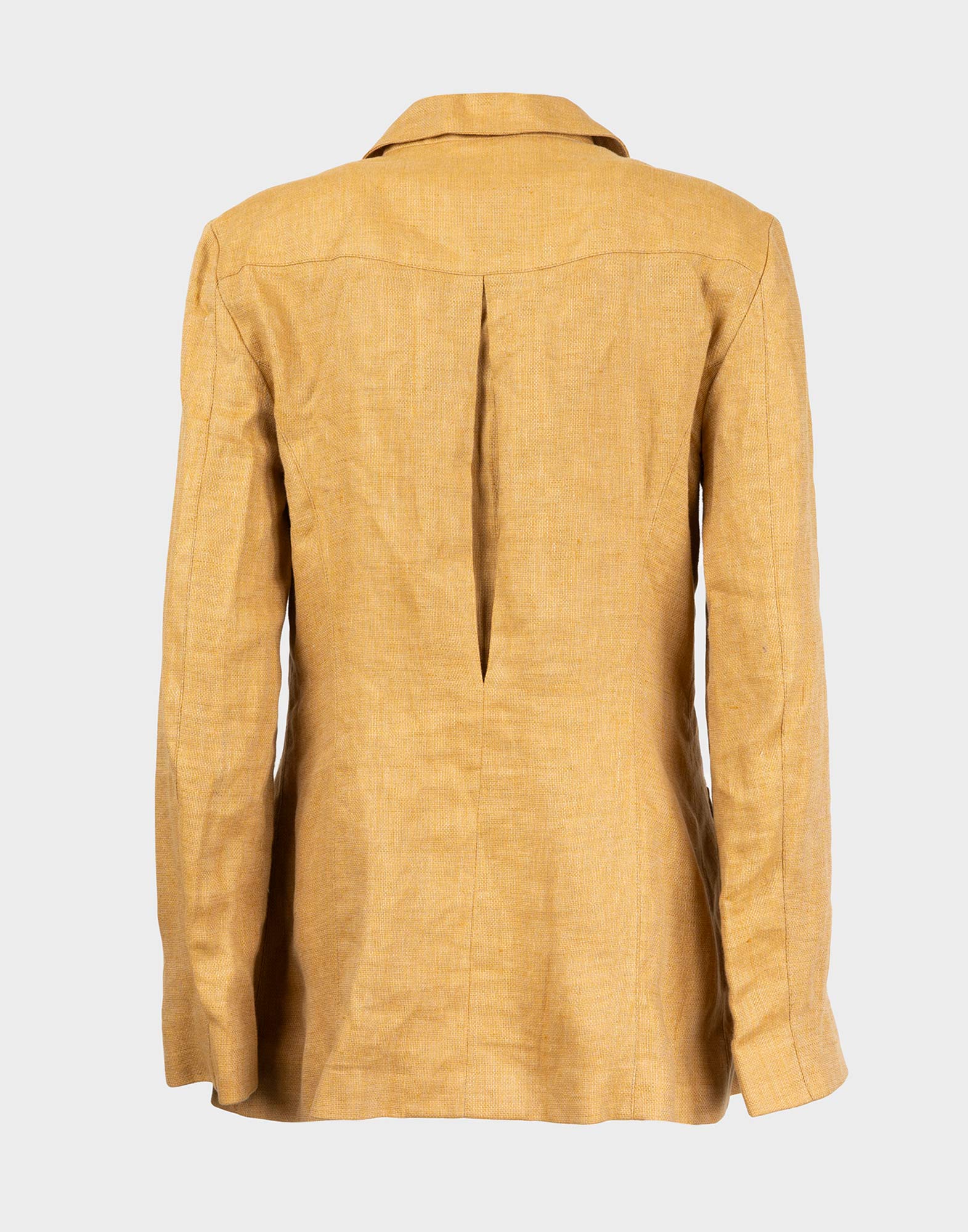 Mugler - 90s beige linen blazer - Image 2