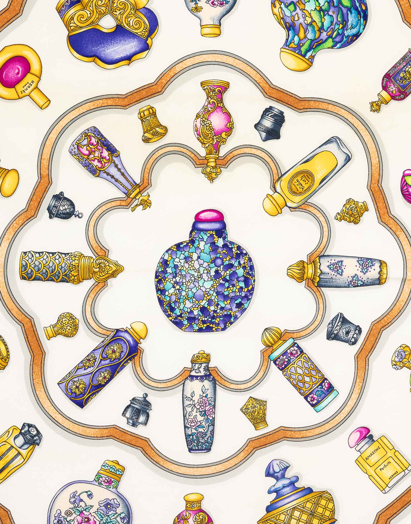 Hermes - 90s Scarf ‘Qu’ importe le flacon' in silk - Image 2