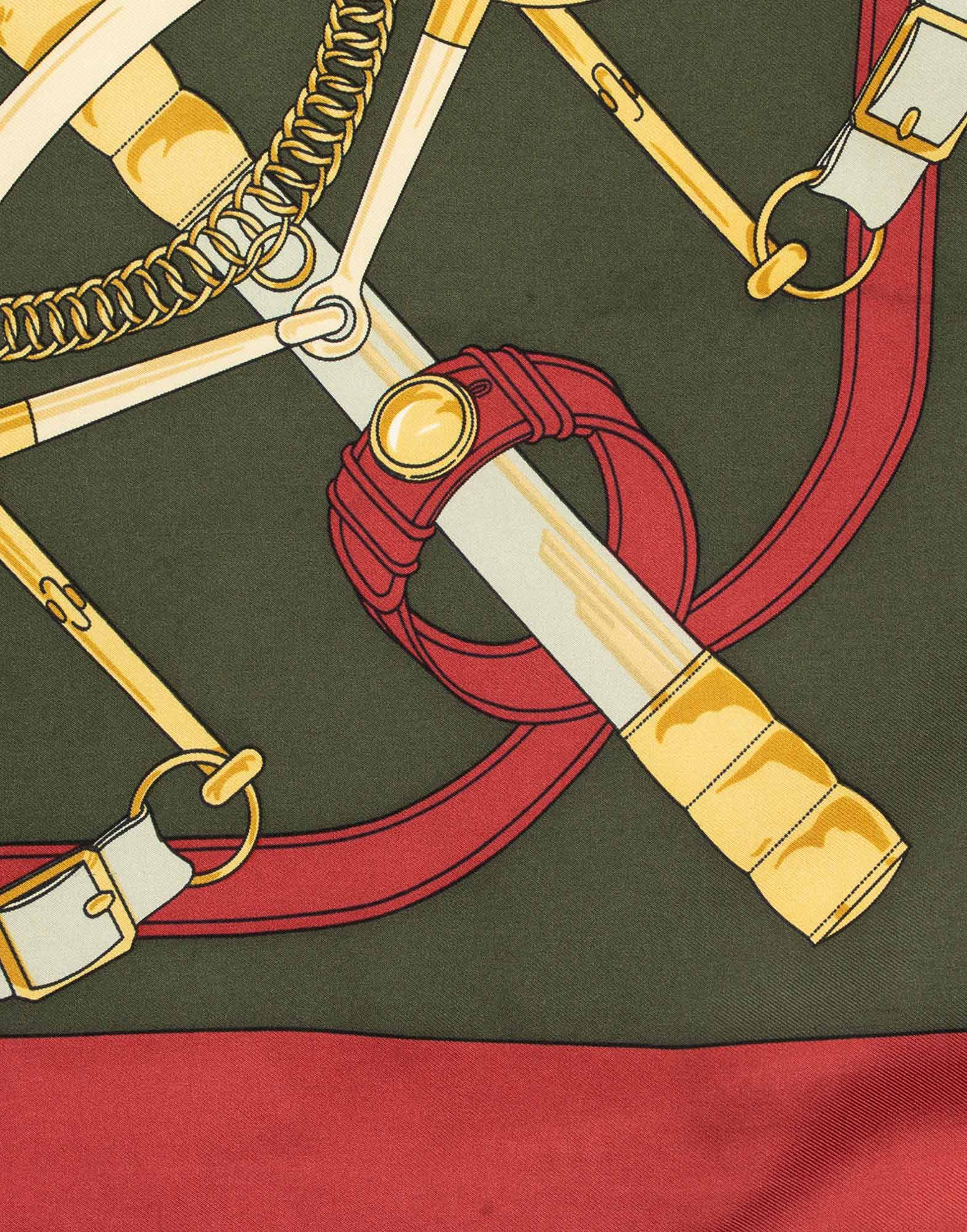 Hermes - ‘Eperon d'Or’ Scarf '90s Red - Image 6