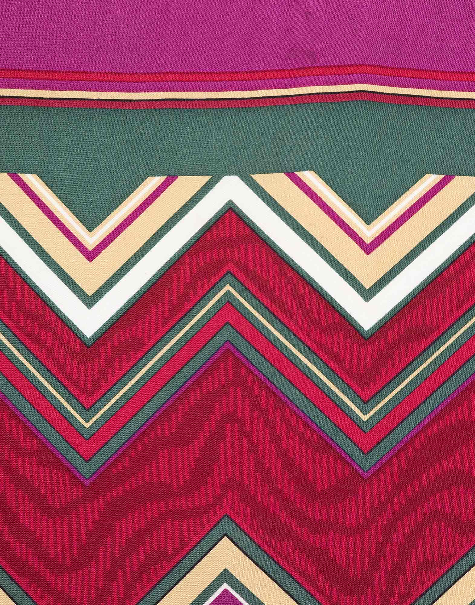 Christian Dior - Zig zag patterned silk scarf - Image 4