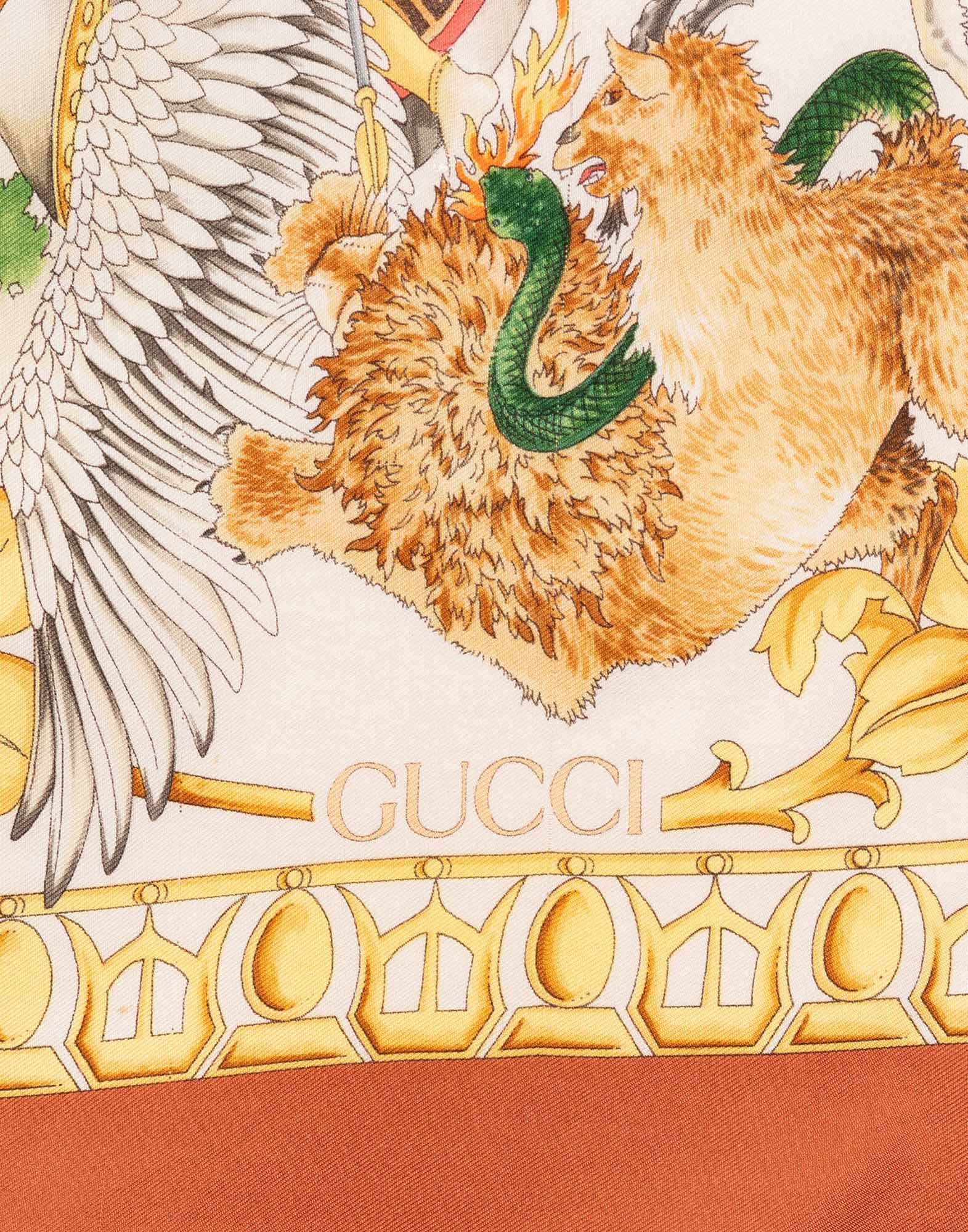 Gucci - Foulard 'Le Leggende' anni '90 - immagine 6