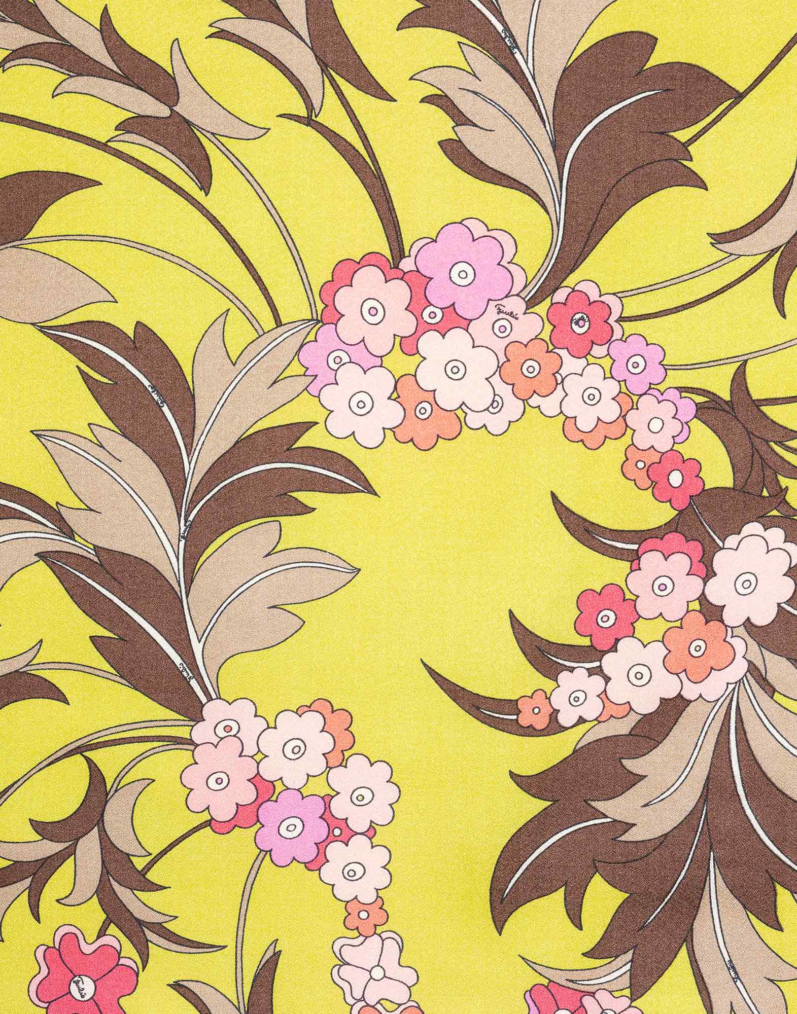 Emilio Pucci - Foulard giallo in seta anni '70 - immagine 2