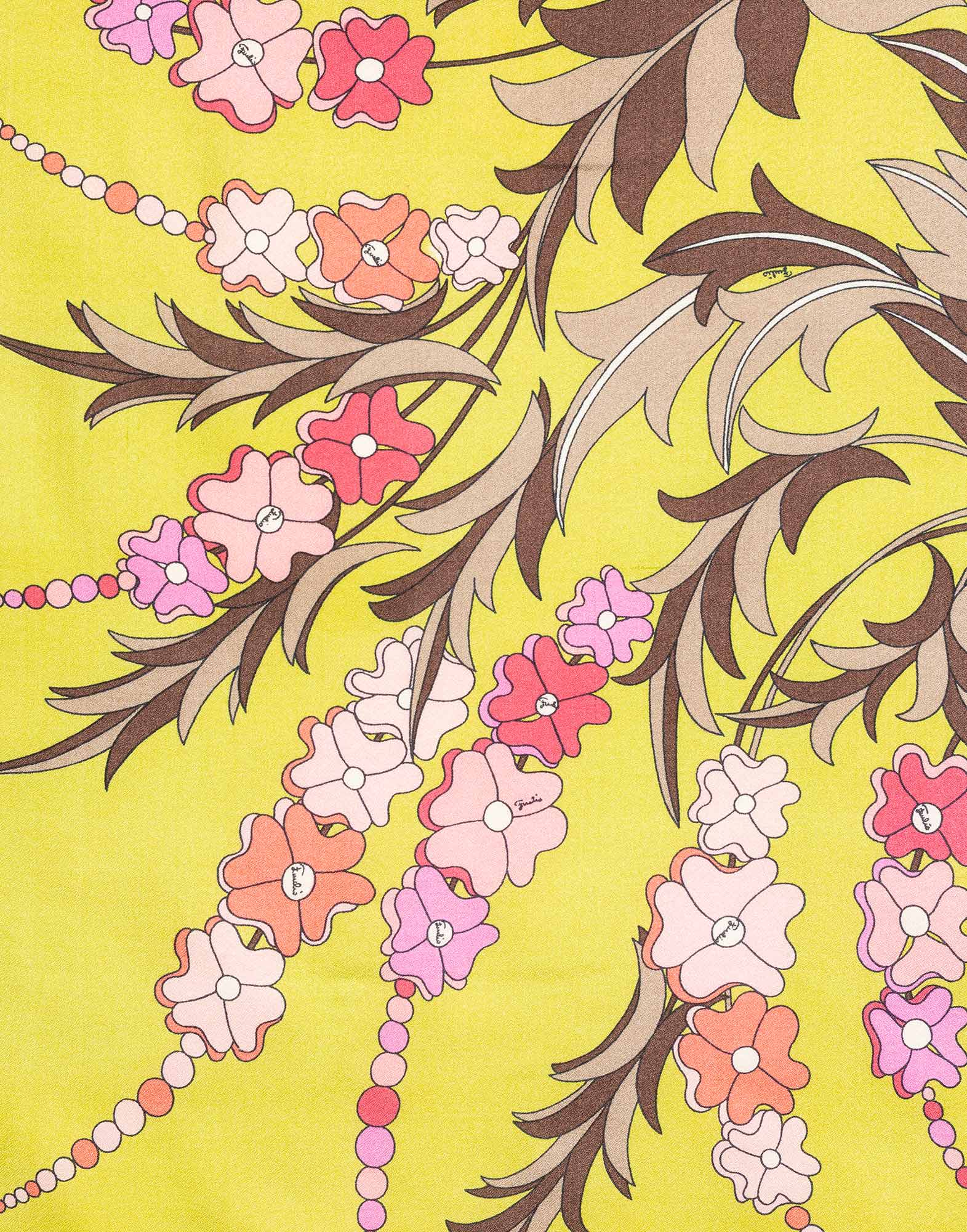 Emilio Pucci - Foulard giallo in seta anni '70 - immagine 3