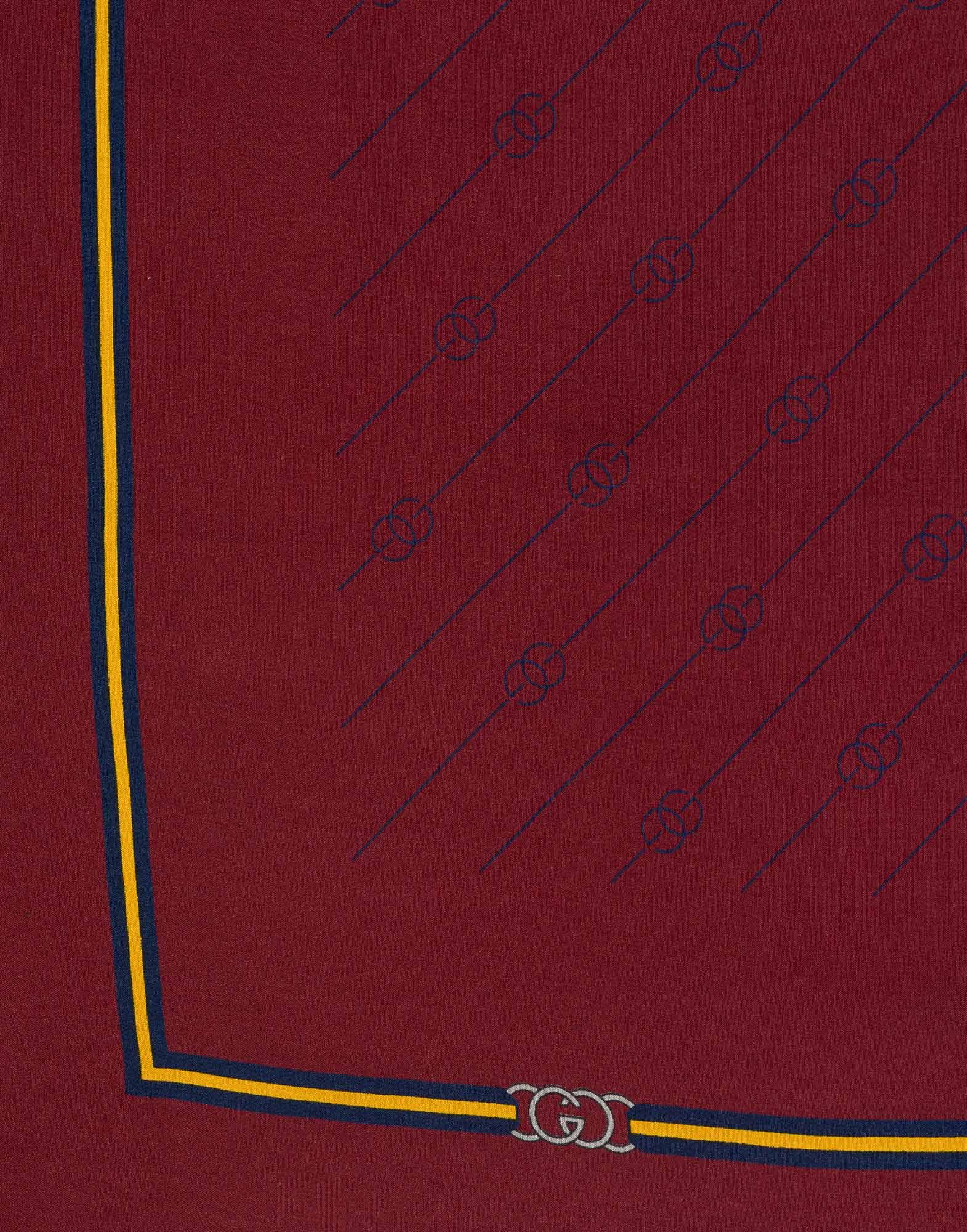 Gucci - Foulard bordeaux con monogramma - Image 2