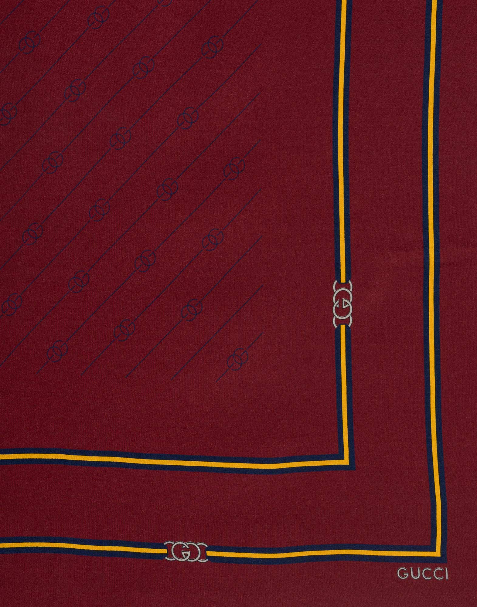 Gucci - Foulard bordeaux con monogramma - Image 3