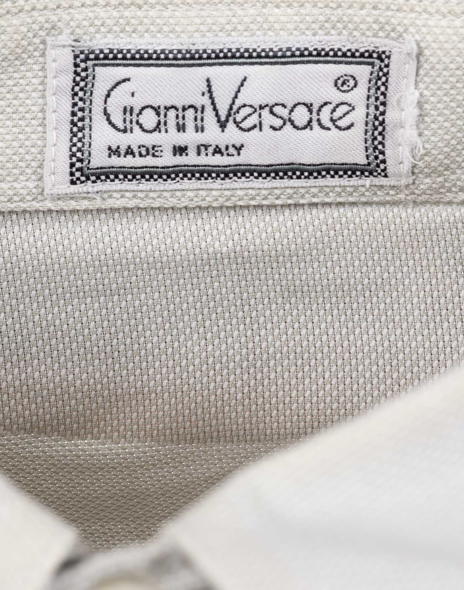 Gianni Versace - Camicia grigia in cotone anni '80 - immagine 4