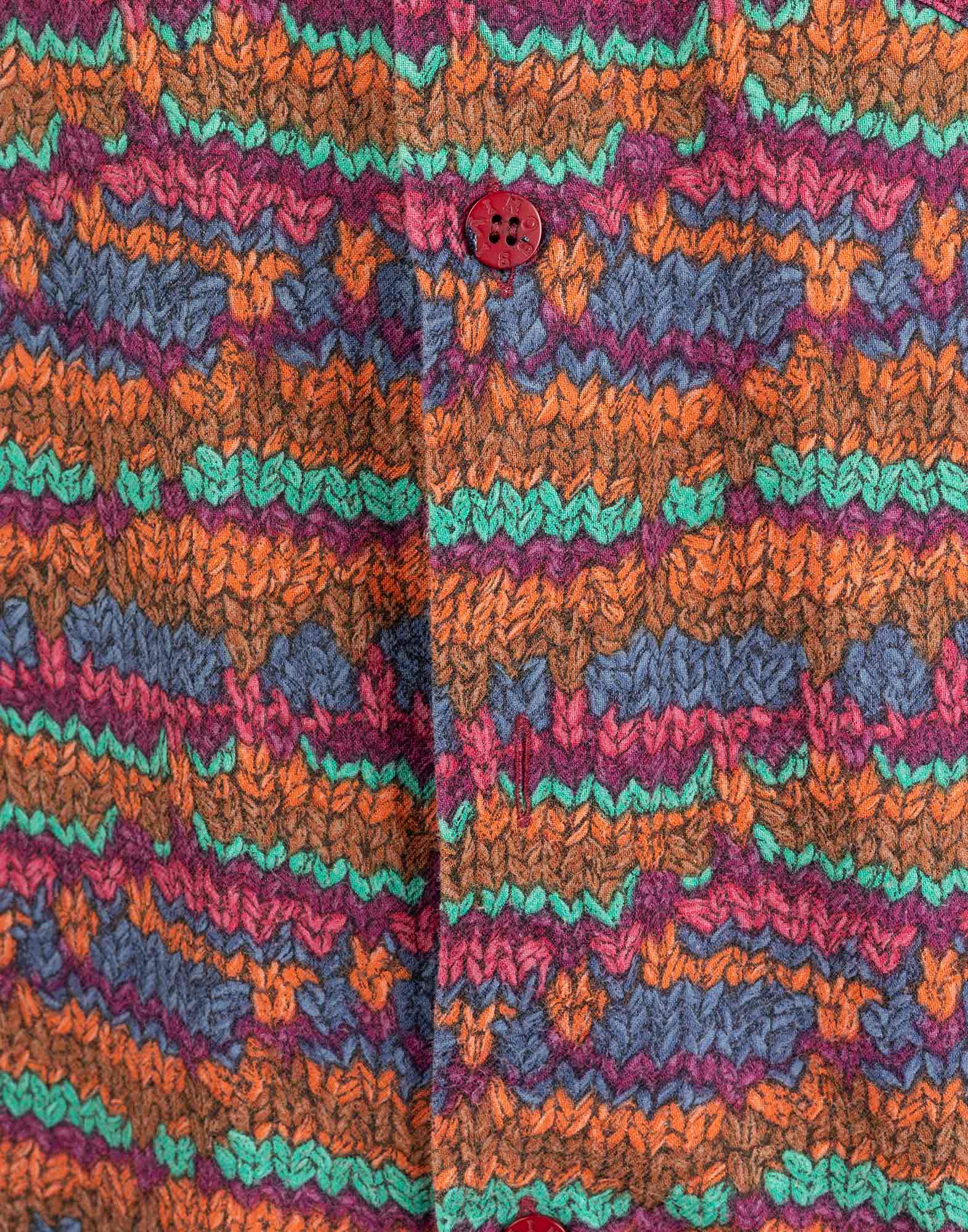 Missoni - Camicia colorata anni '80 in cotone - immagine 4