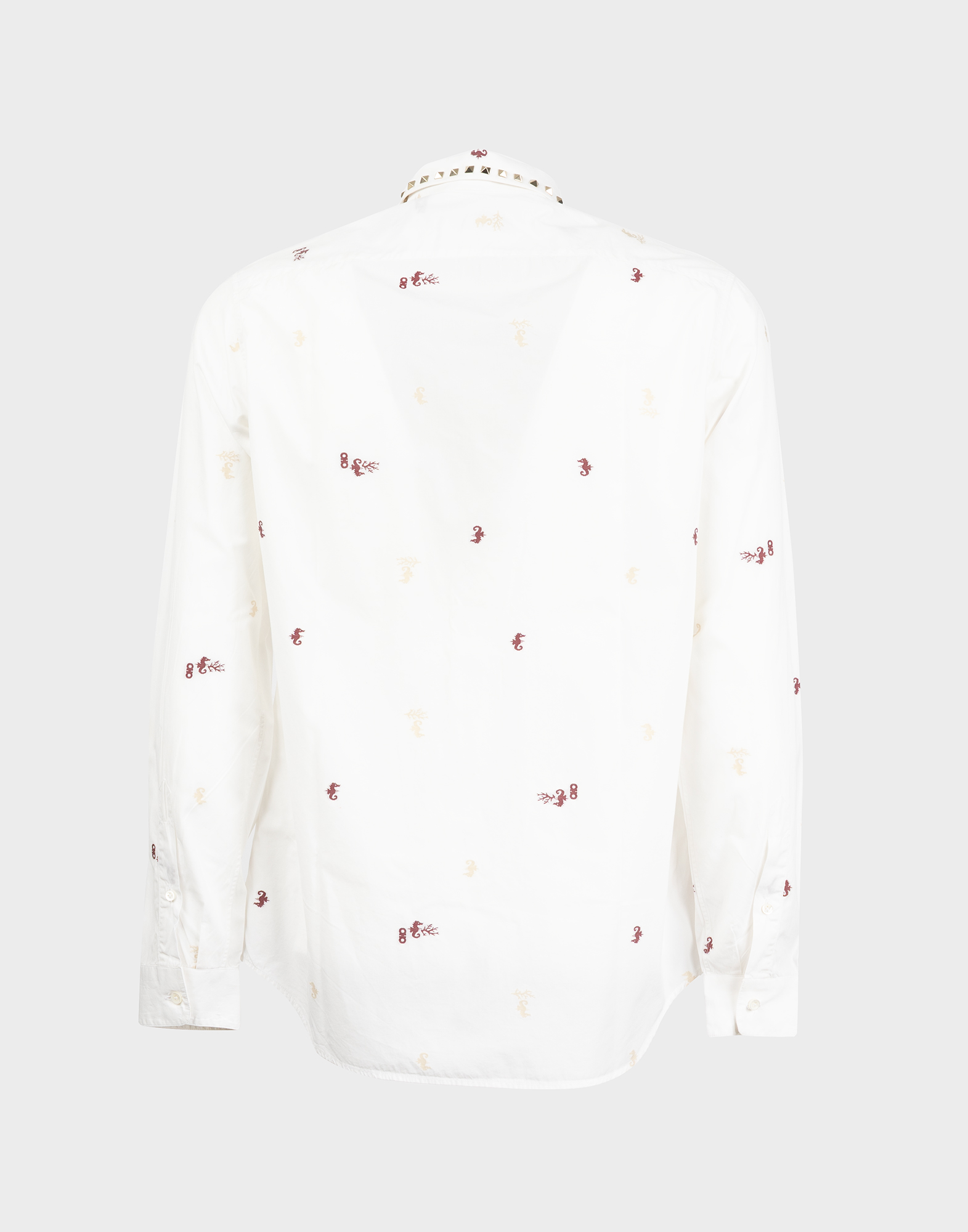 Valentino - Camicia bianca con ricami e borchie - immagine 2