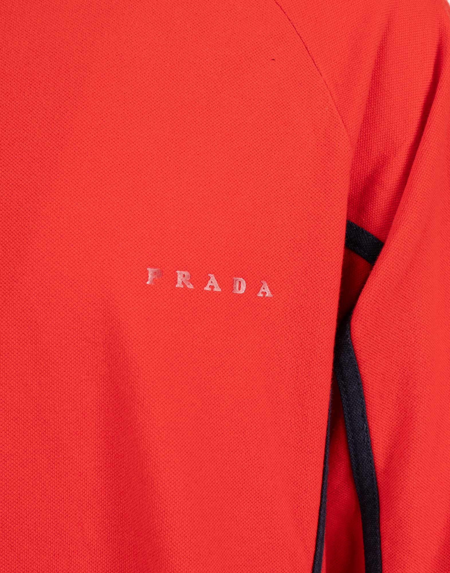 Prada - Felpa rossa da uomo in cotone - immagine 3