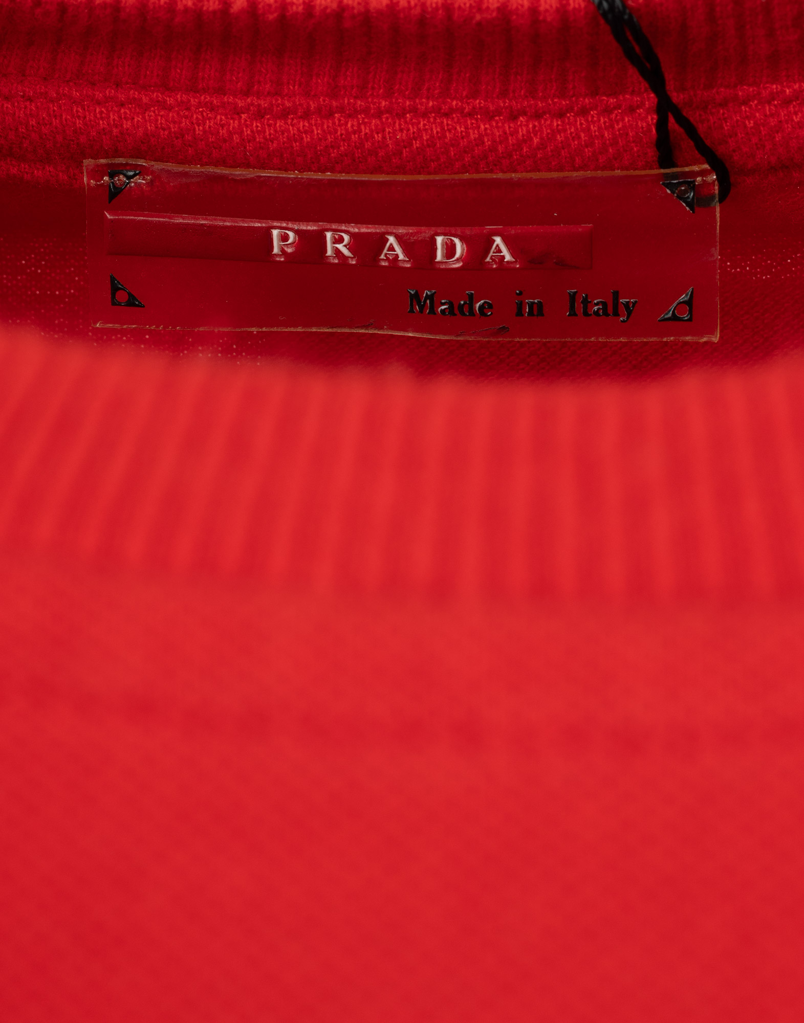 Prada - Felpa rossa da uomo in cotone - immagine 4