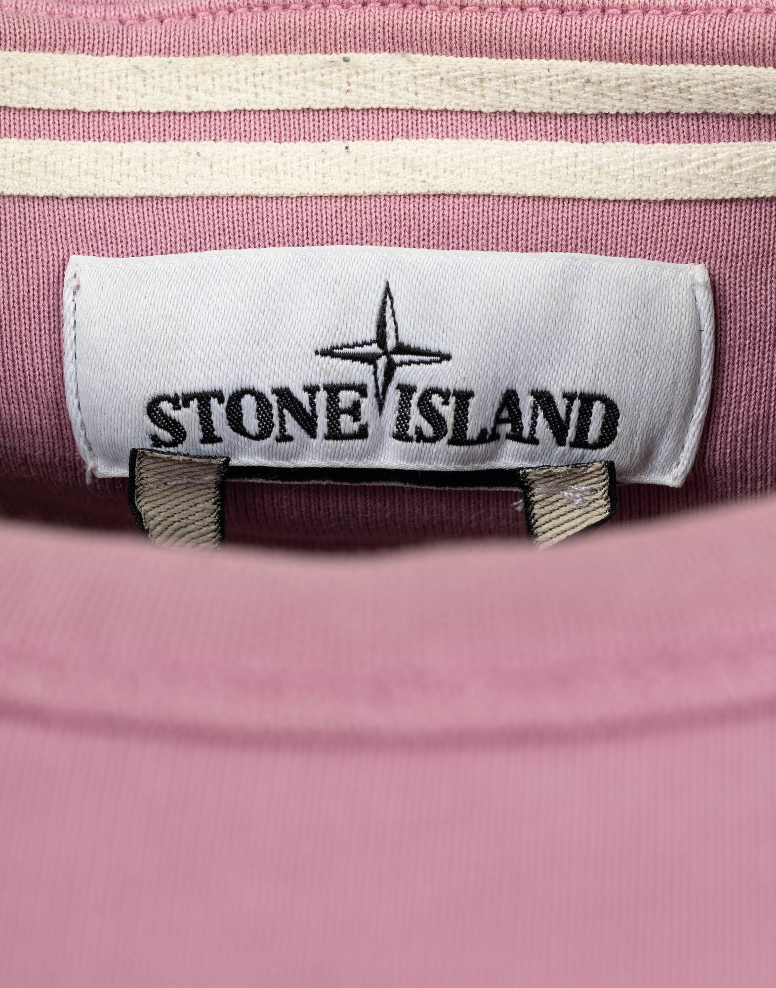 Stone Island - Felpa rosa in cotone da uomo - immagine 3