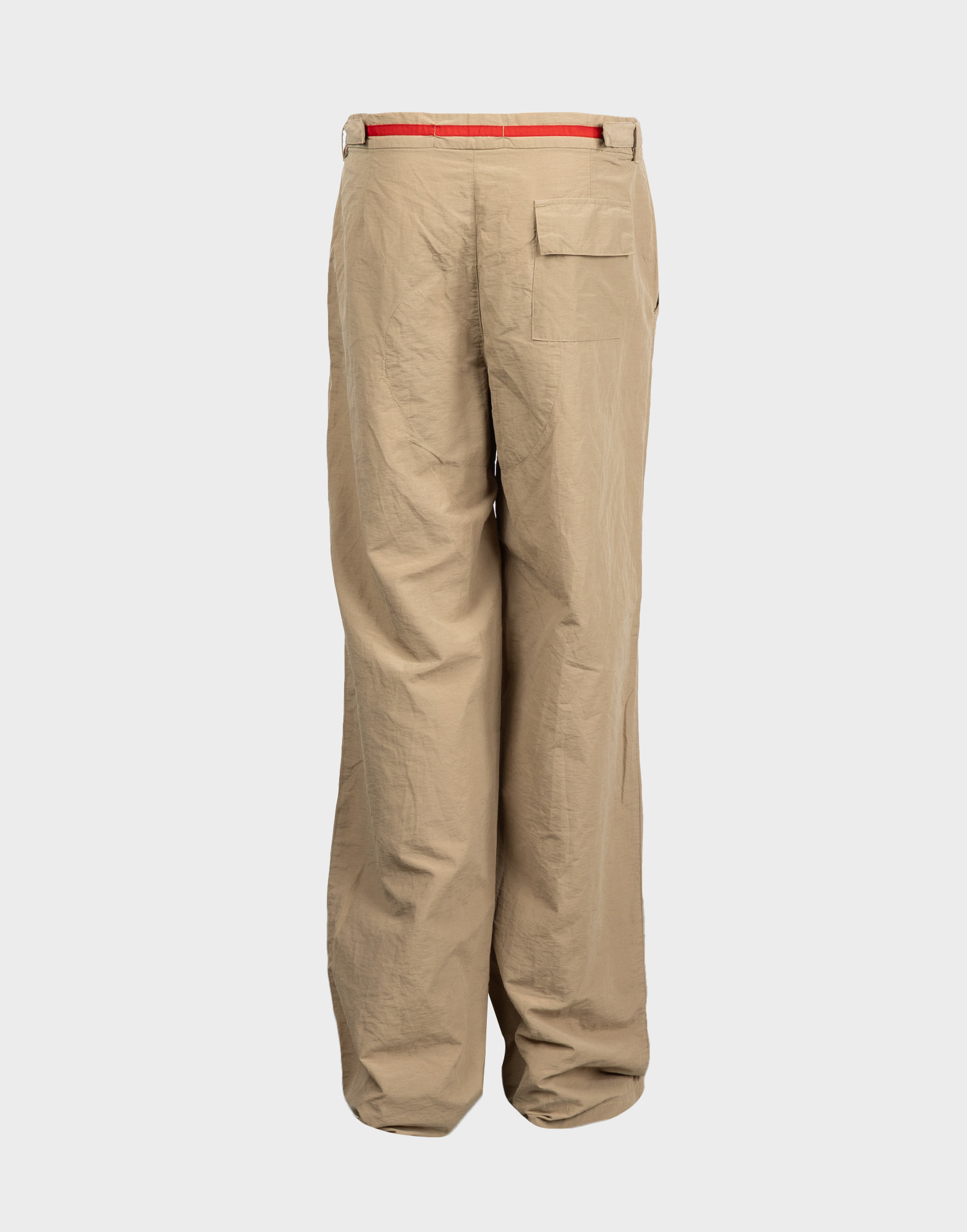 Prada - Pantaloni da uomo beige 'Linea Rossa' - immagine 2