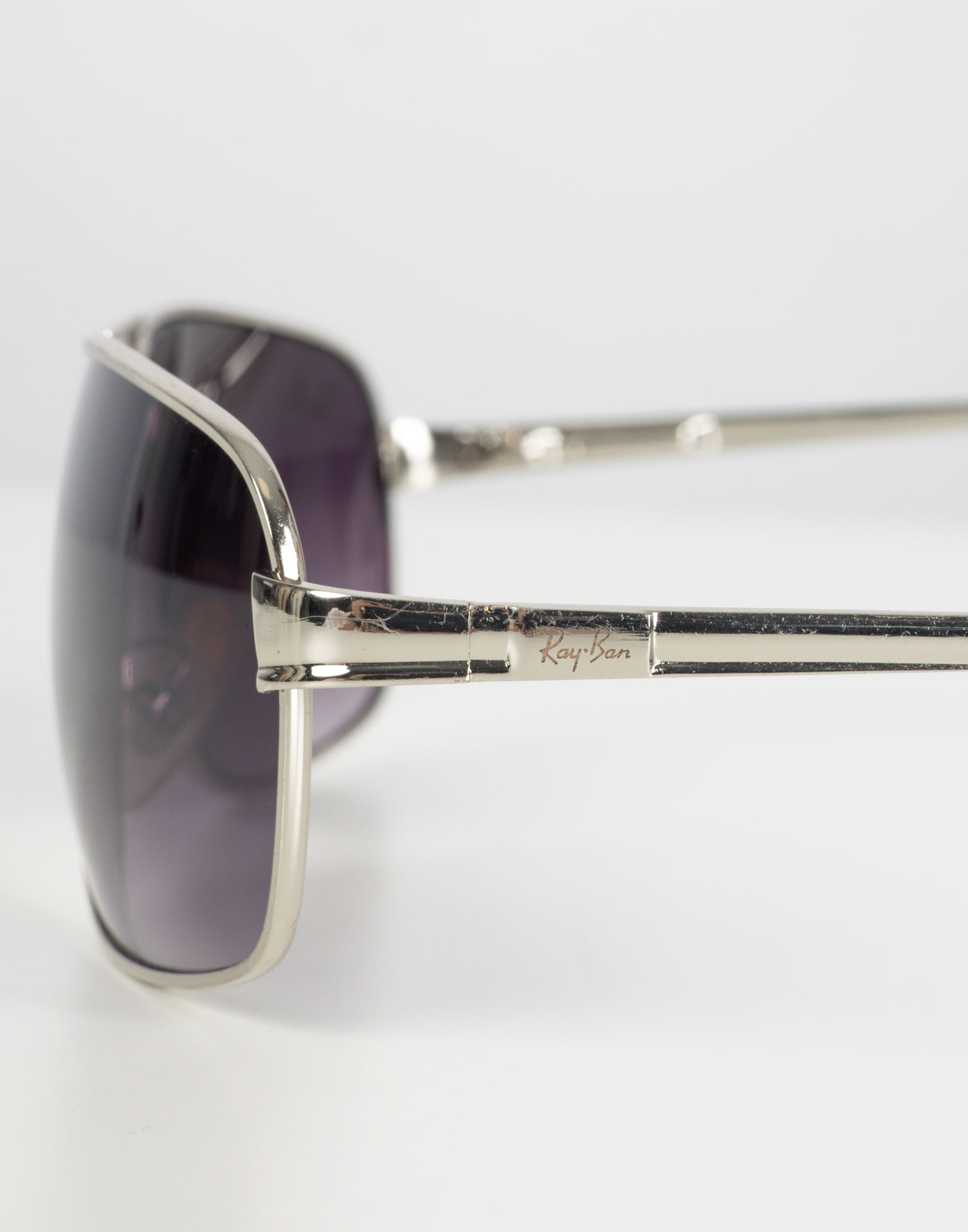 Ray-Ban - Rectangular ‘90s sunglasses silver - Image 4
