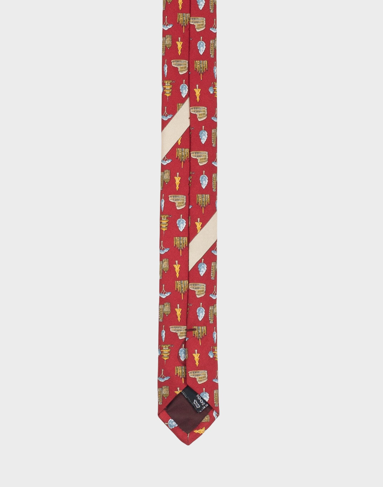 Salvatore Ferragamo - Red Patterned Tie Monuments - Image 5