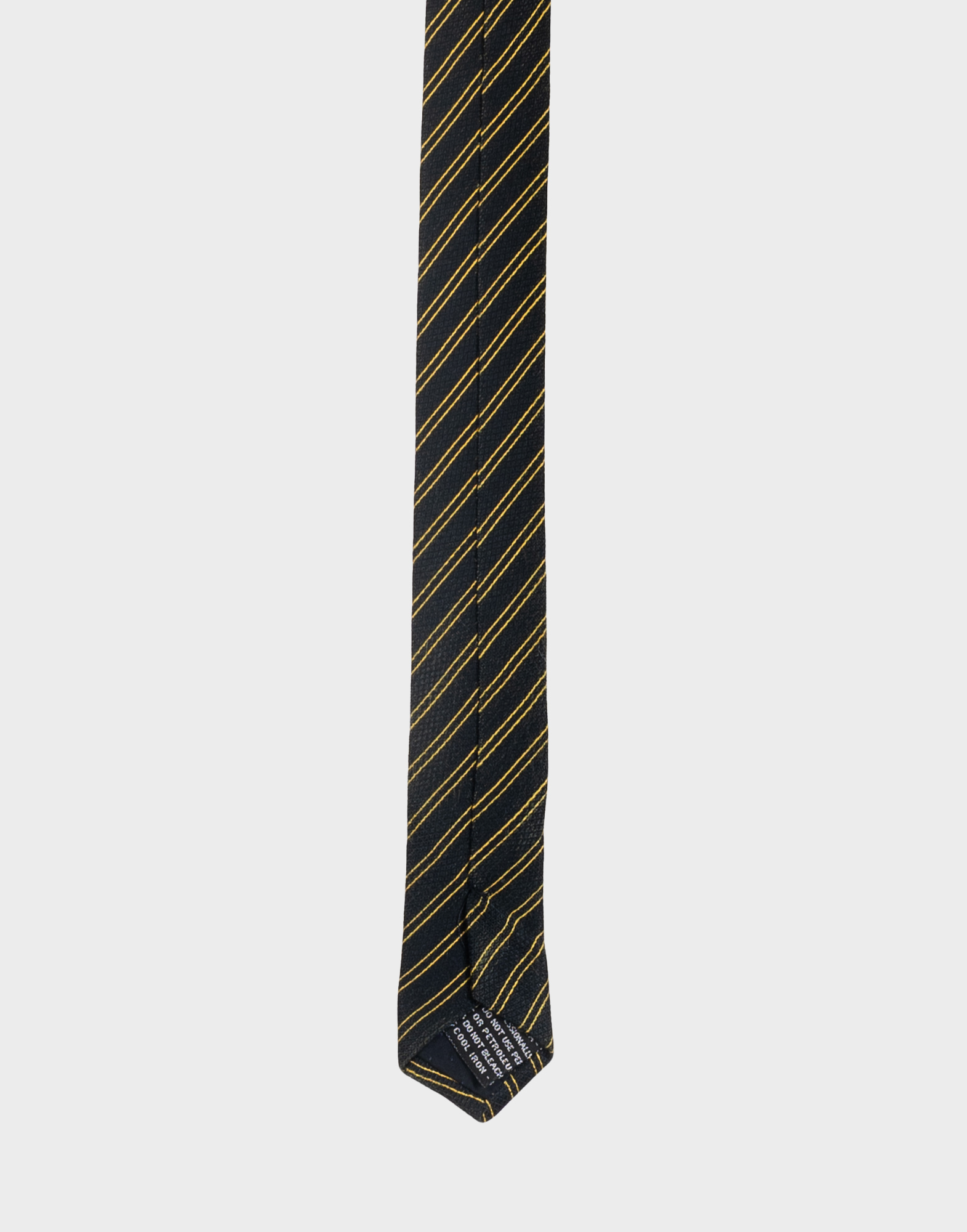 Gianni Versace - Black tie with yellow pattern - Image 5