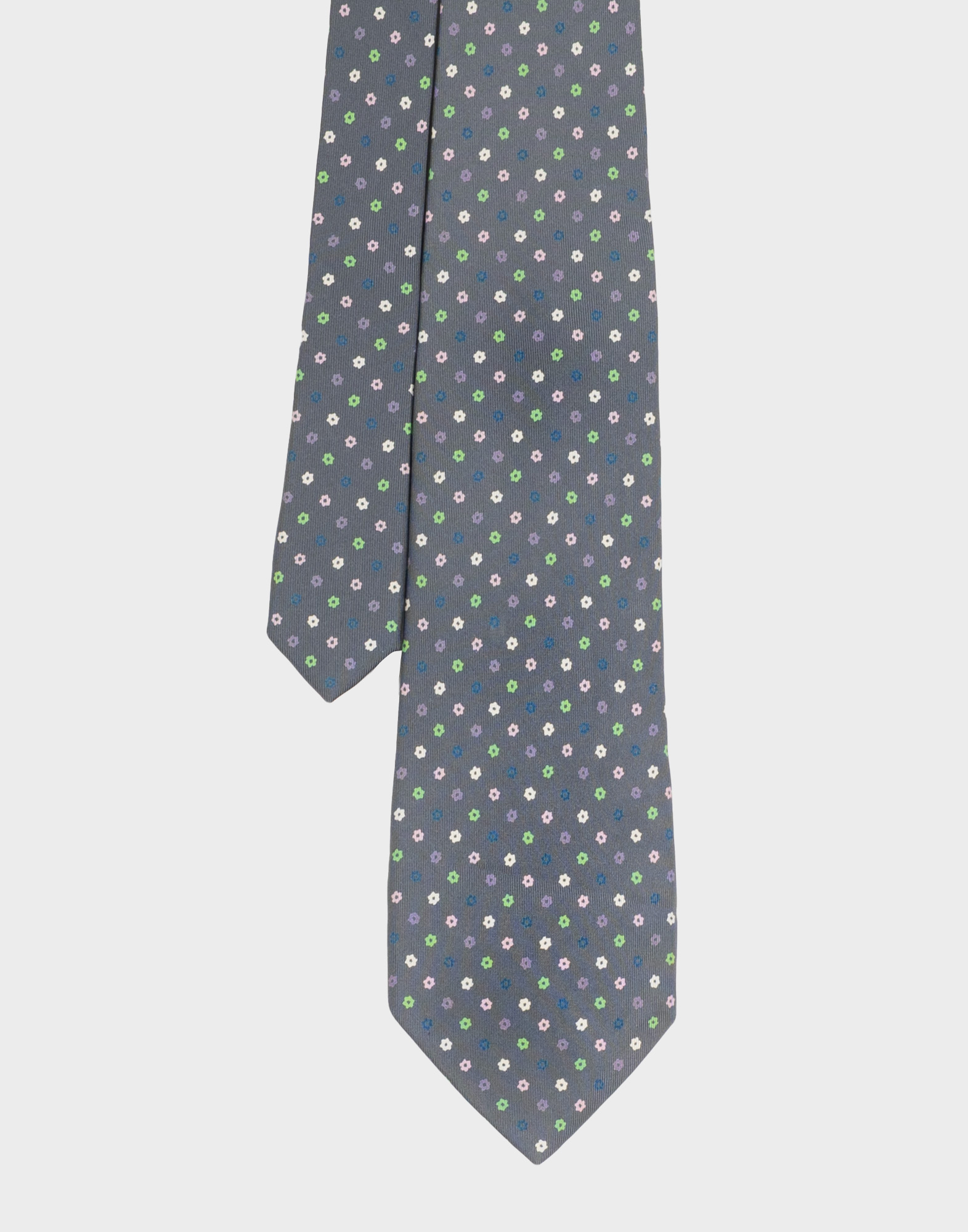 Marinella - 80s grey floral tie - Image 2