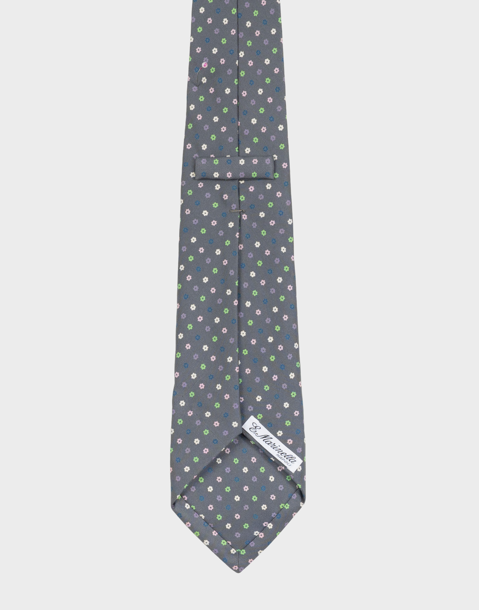 Marinella - 80s grey floral tie - Image 4
