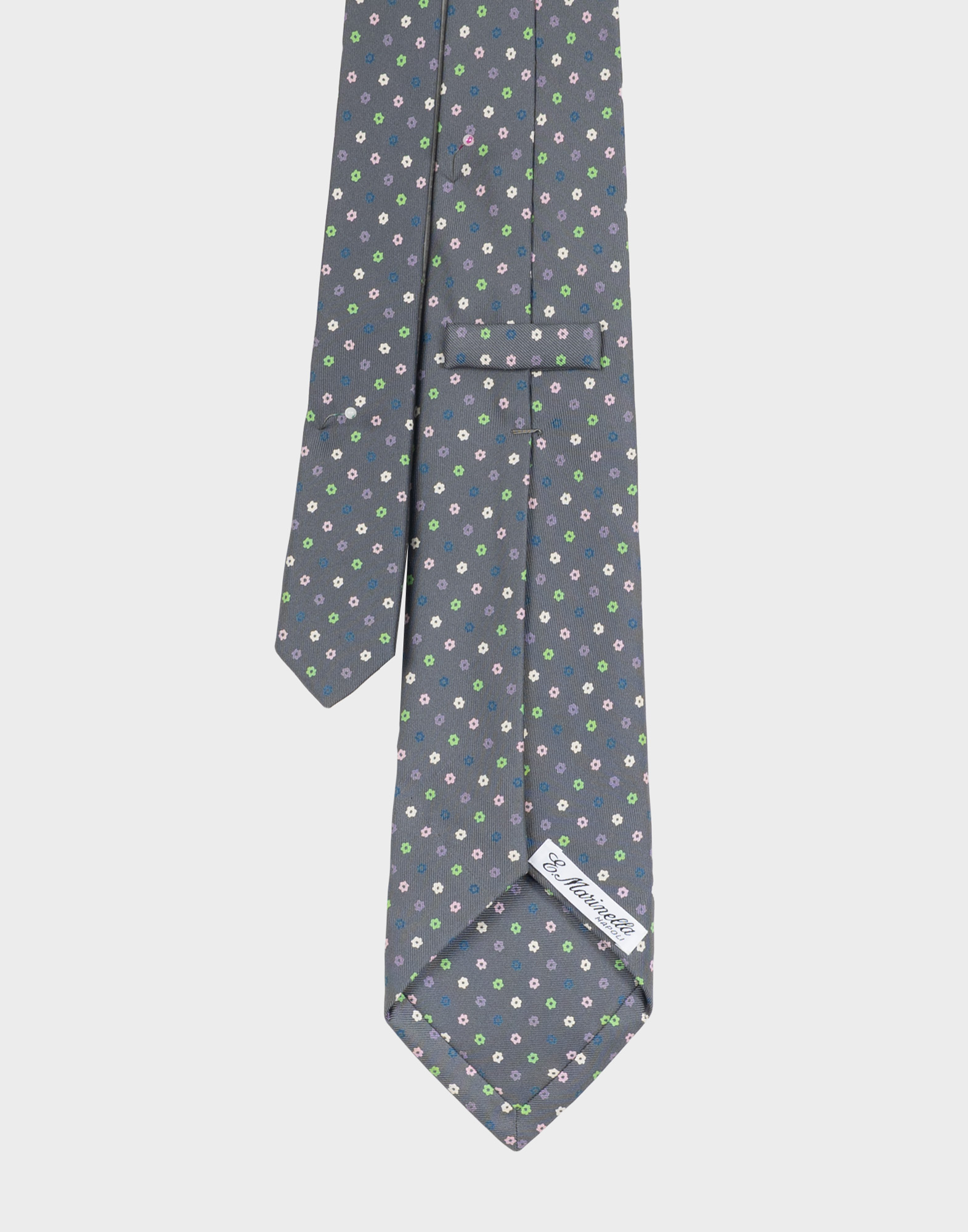 Marinella - 80s grey floral tie - Image 3