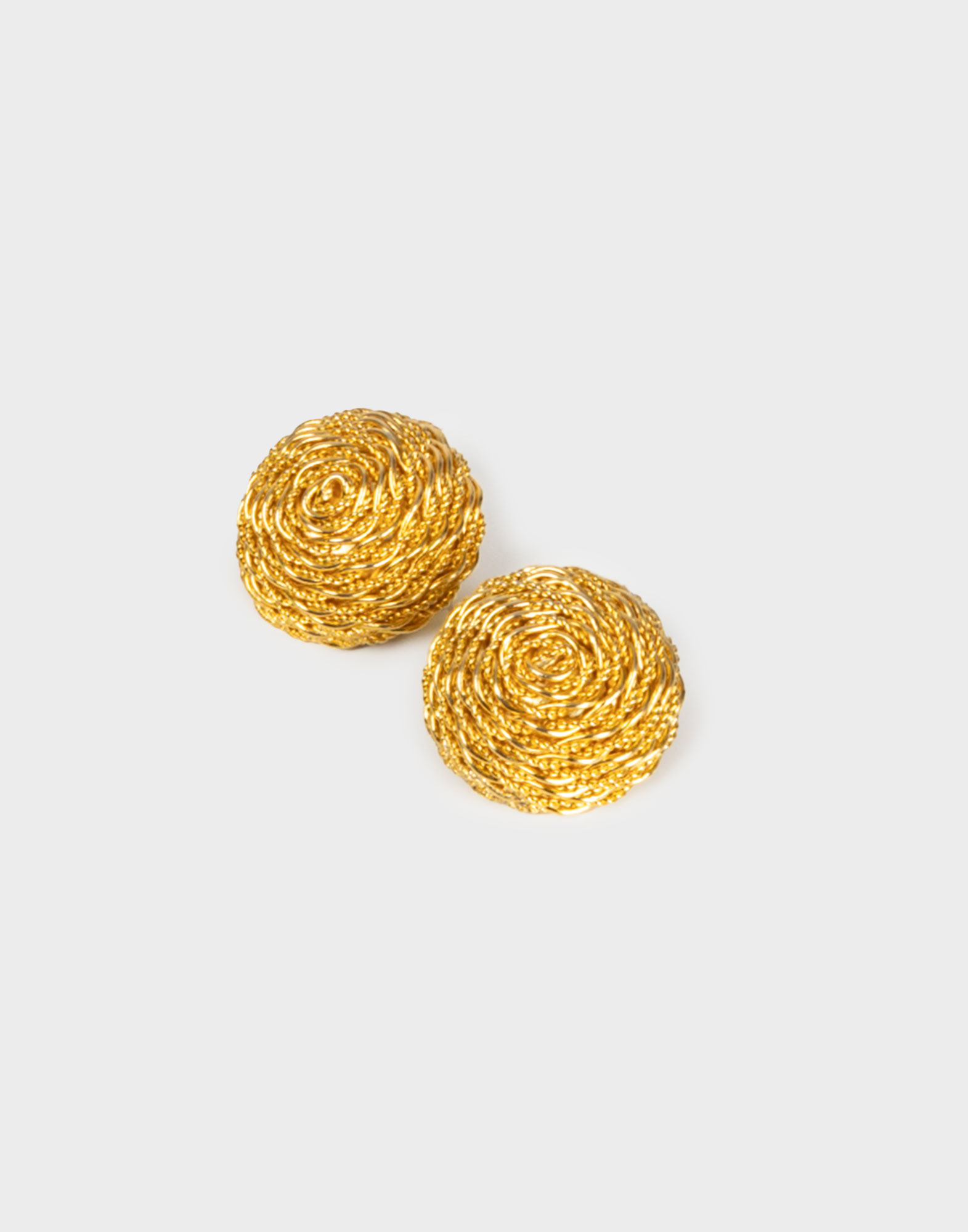 Vintage - Gold clip-on earrings - Image 2