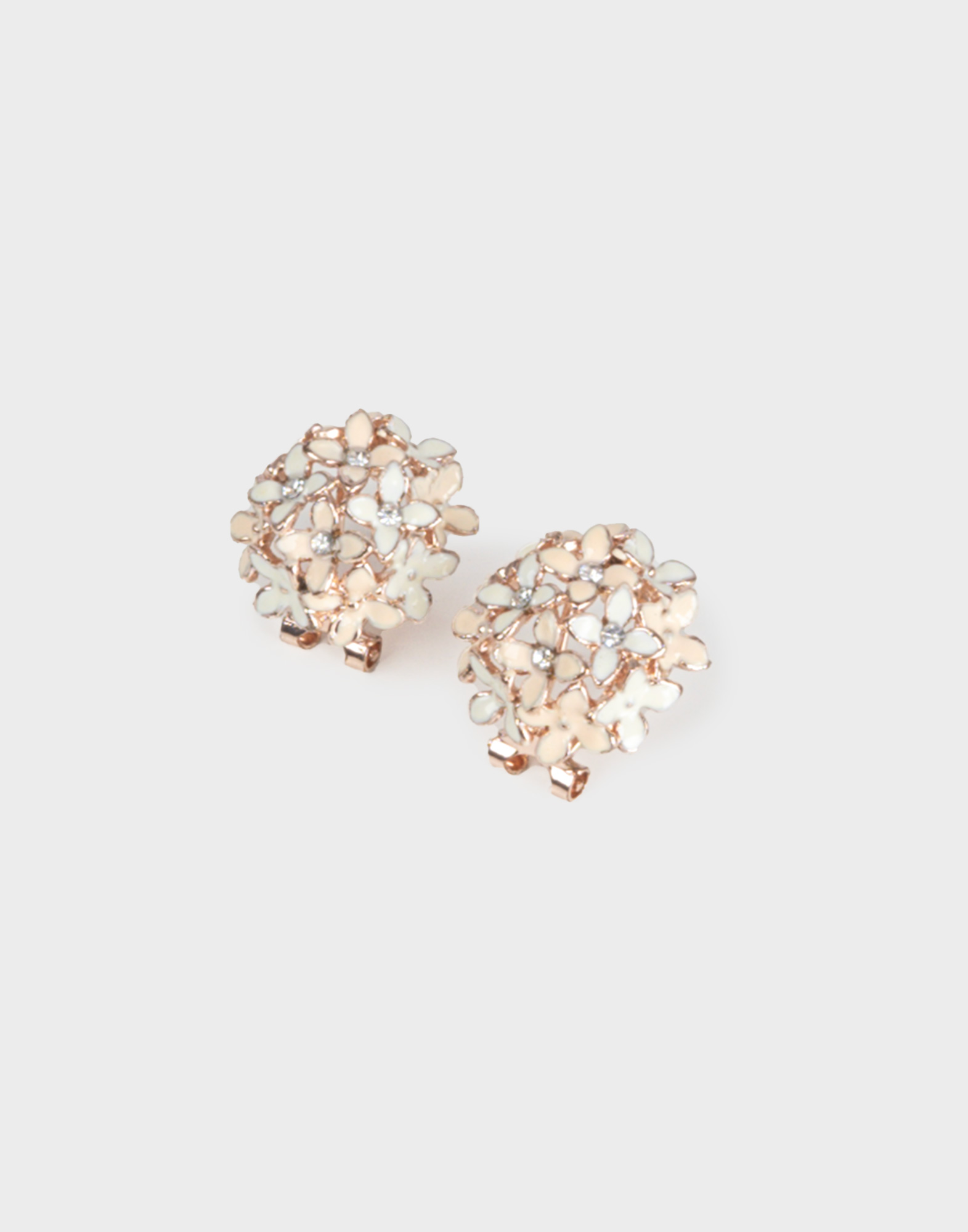 Vintage - Orecchini a clip con fiori - immagine 3