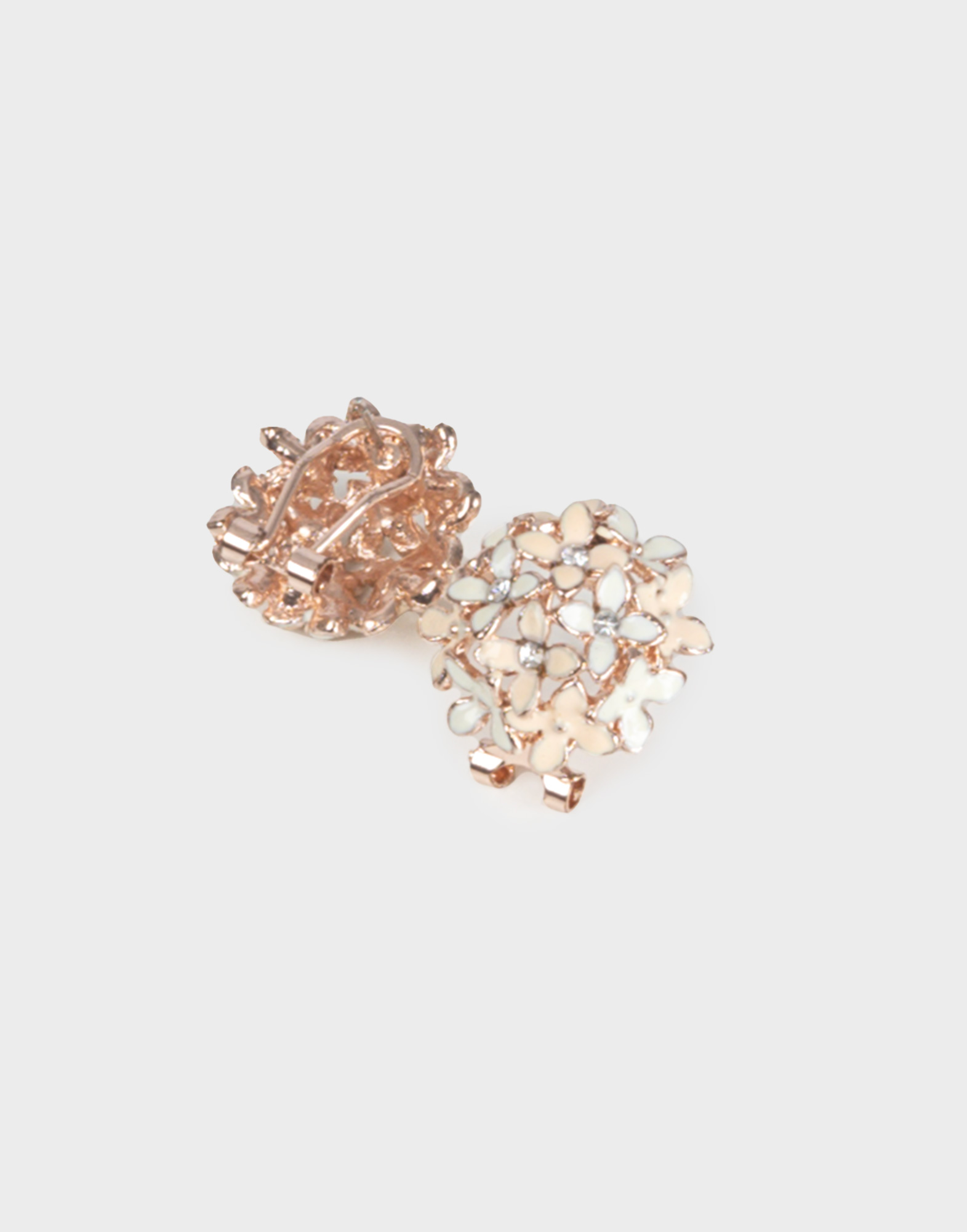 Vintage - Orecchini a clip con fiori - immagine 4
