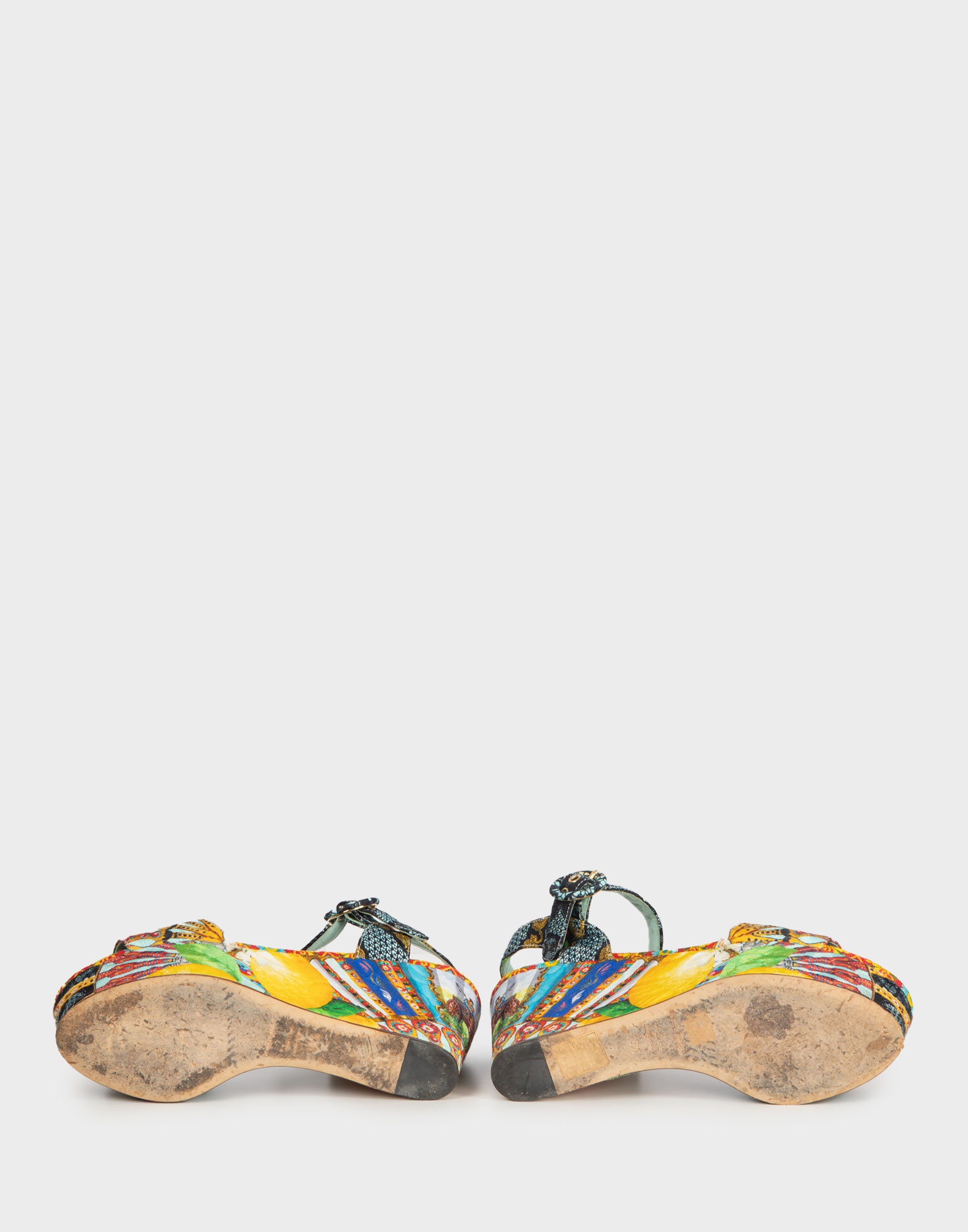 Dolce e Gabbana - Satin Sandals with Patterns - Image 4