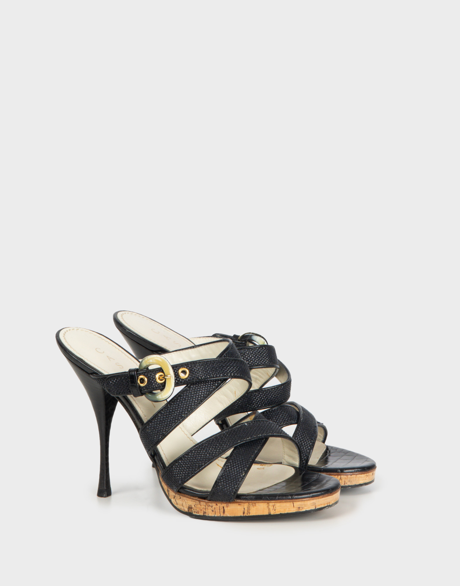 Casadei - Black sandals with straps - Image 2
