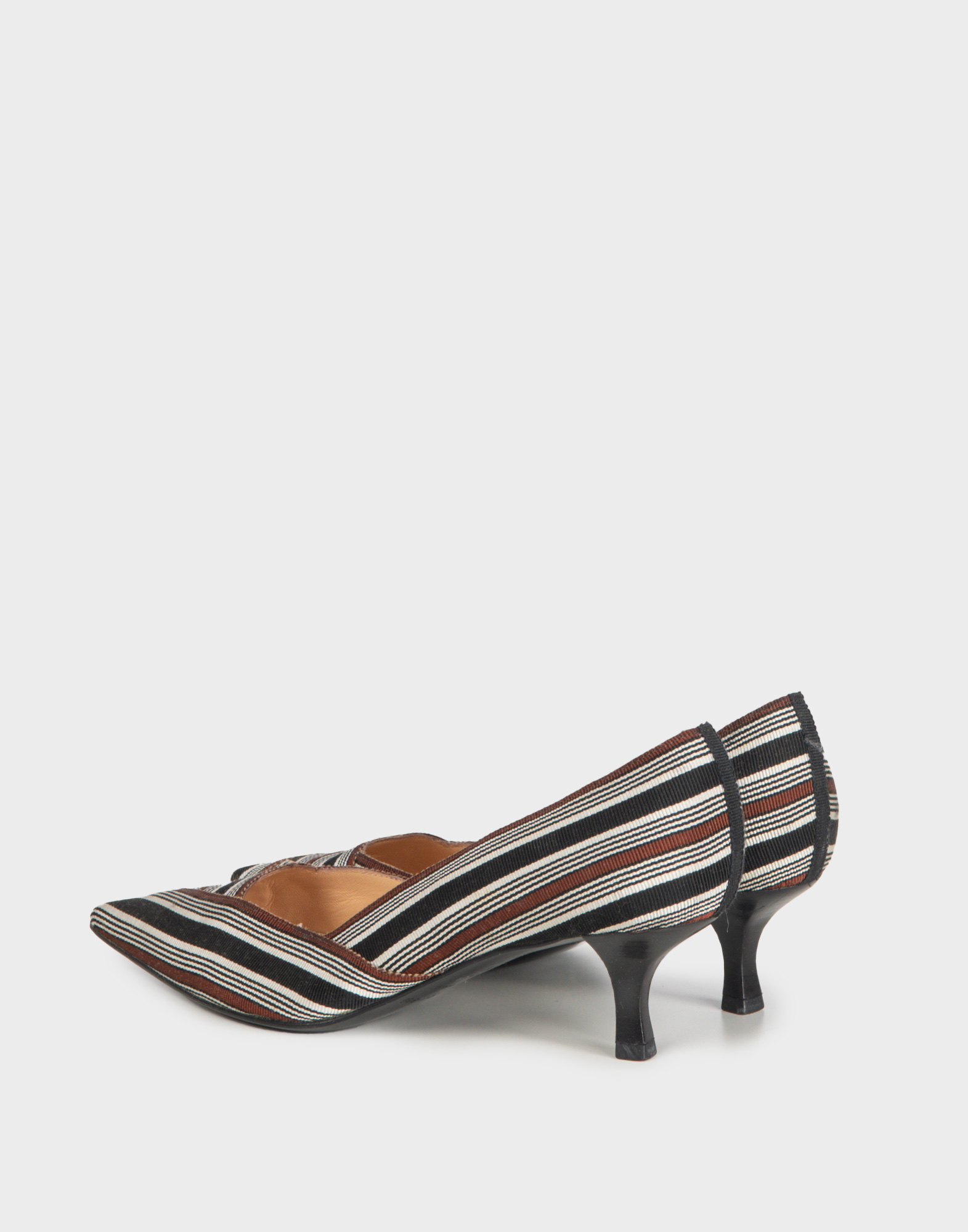 Sergio Rossi - Pointed canvas shoes with heel - Image 3