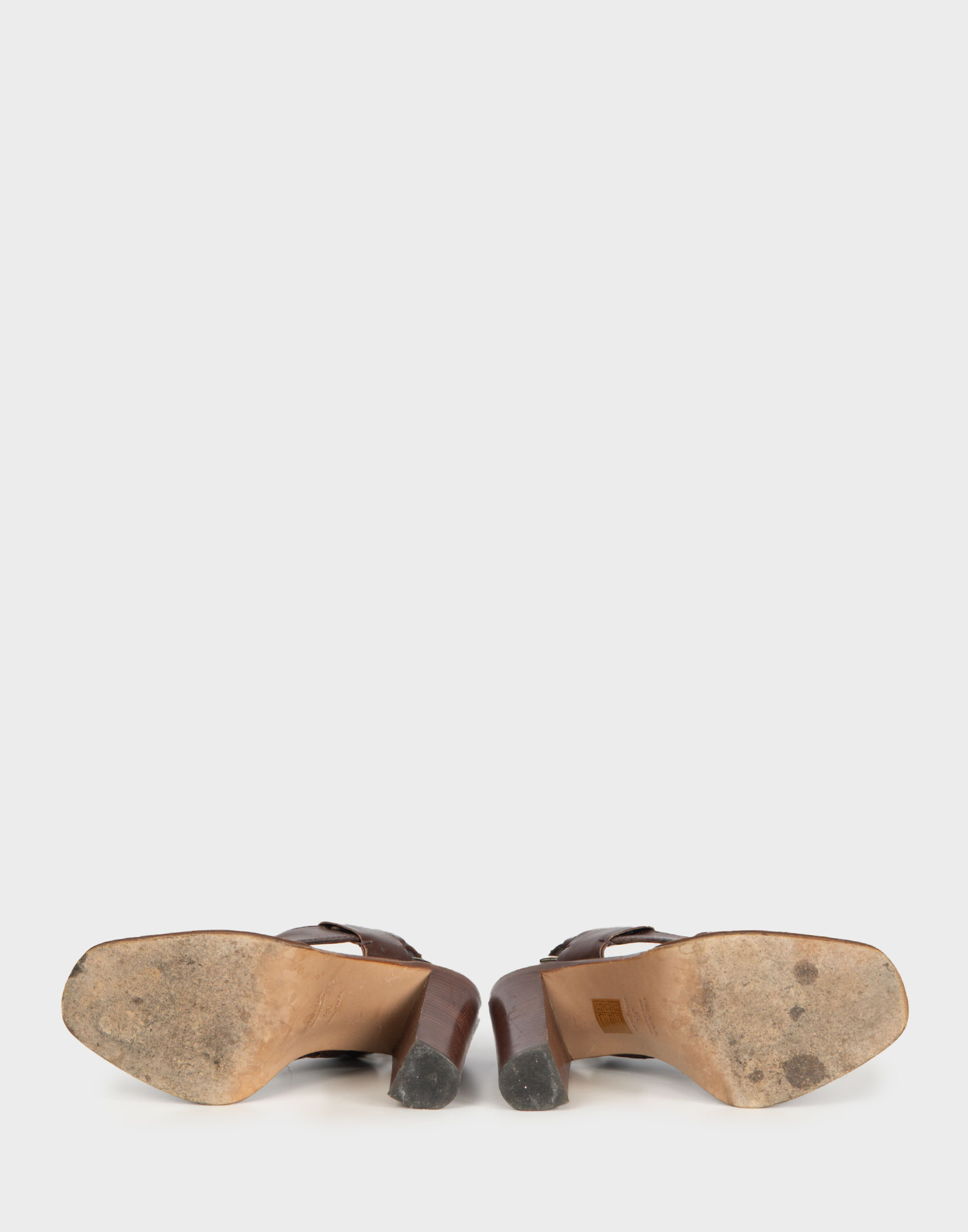 Prada - Sandali marroni in pelle - immagine 4