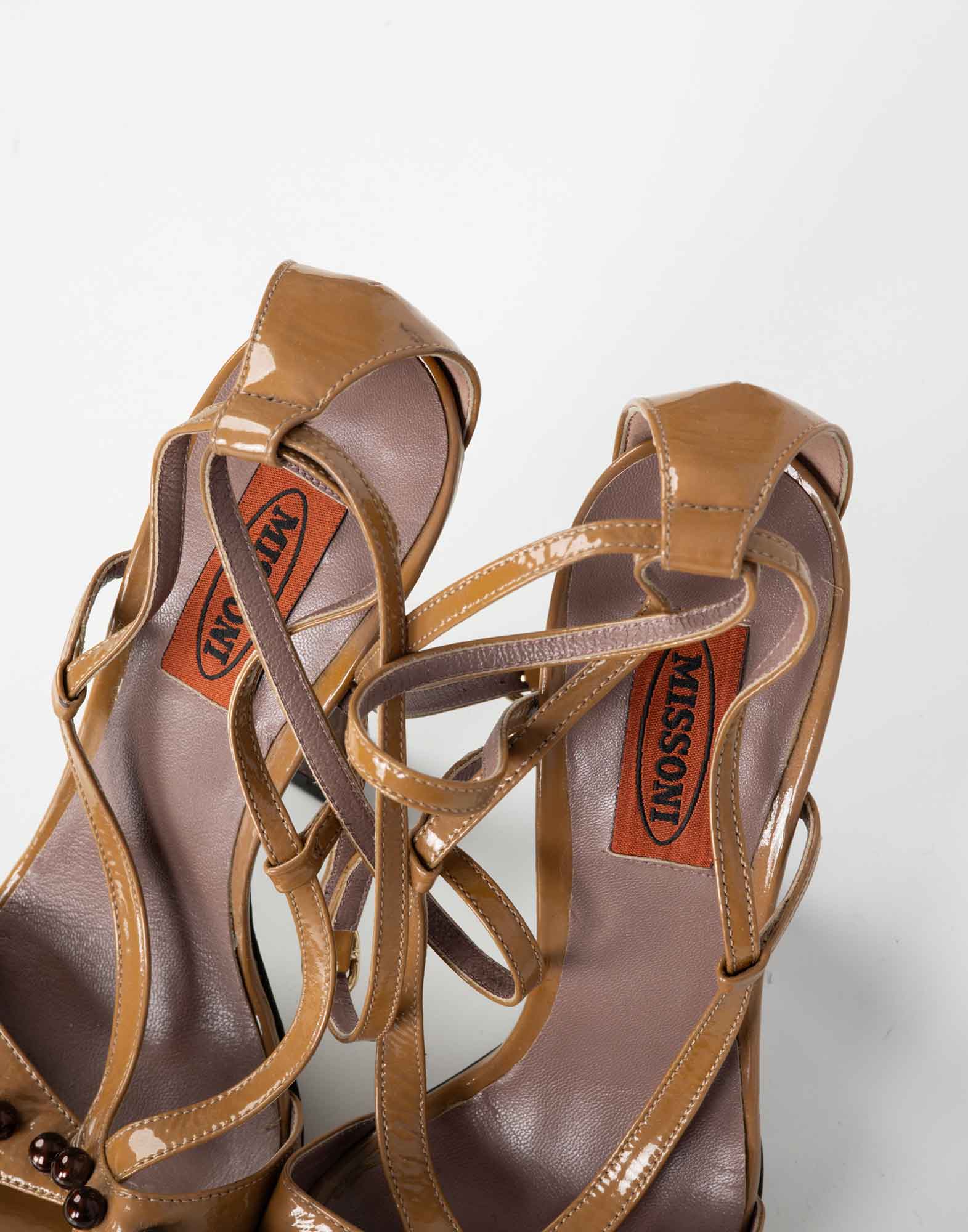 Missoni - 90s patent leather sandals - Image 5