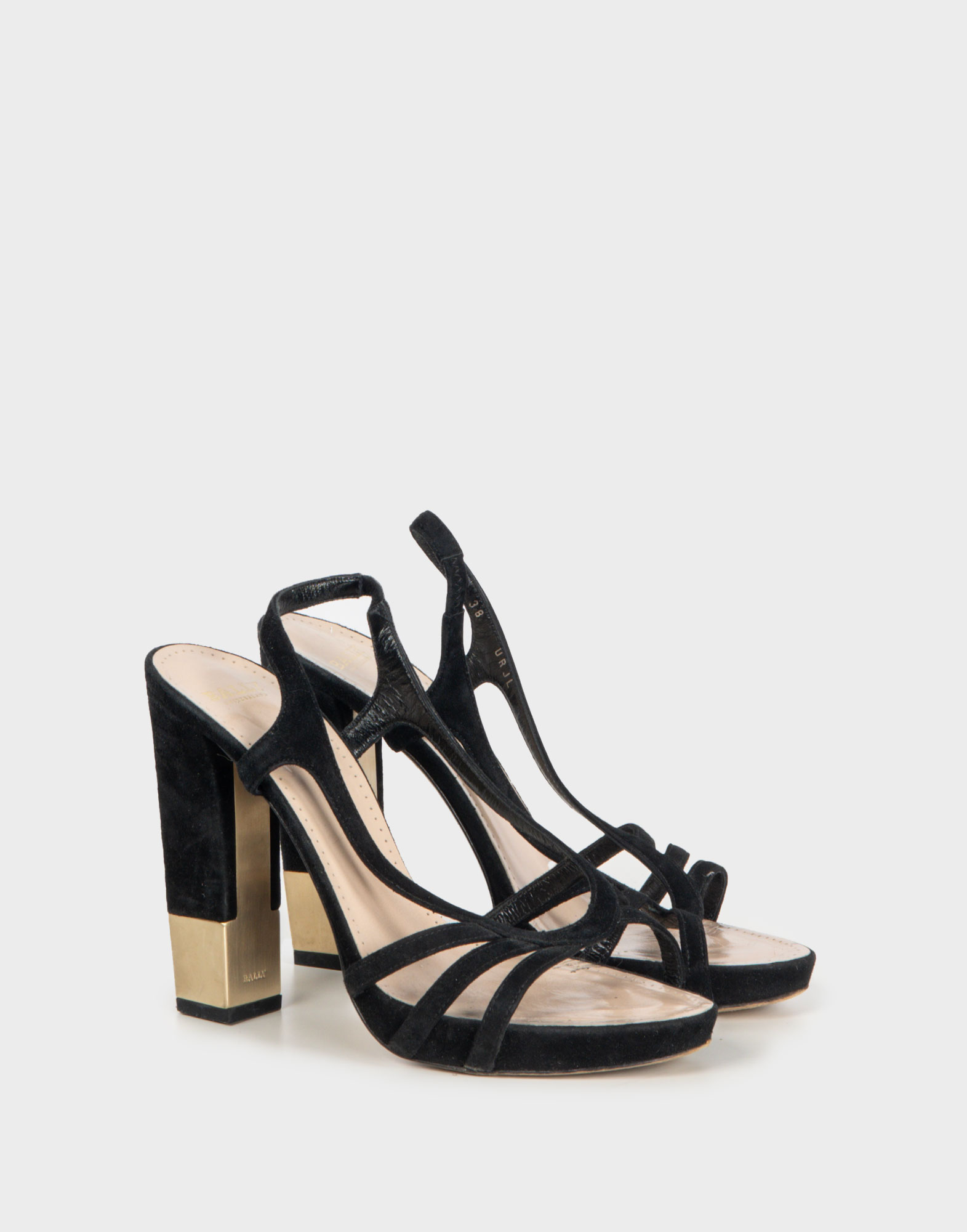 Bally - Sandali neri in camoscio - immagine 2