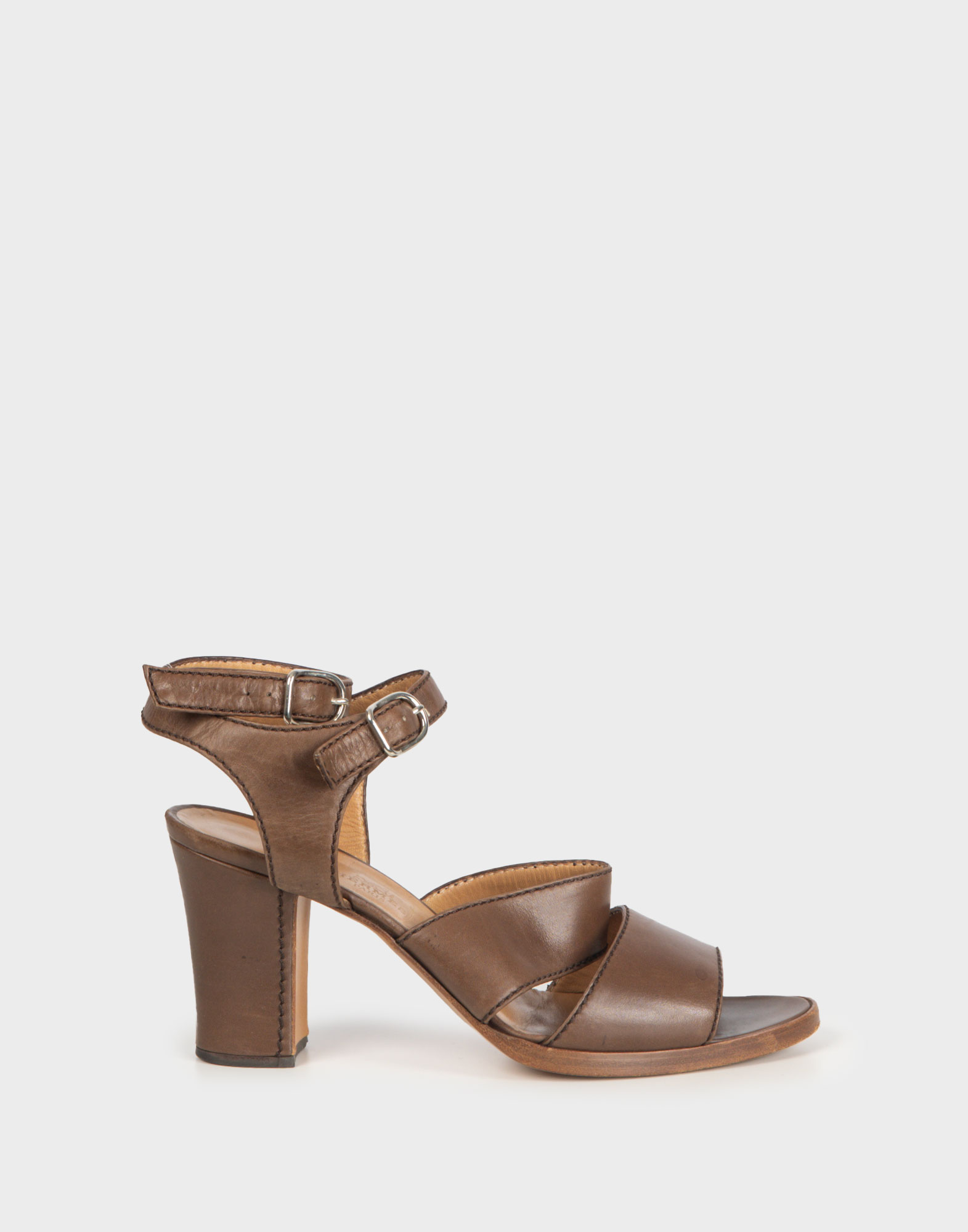 Hermes - Sandali marroni in pelle anni 90
