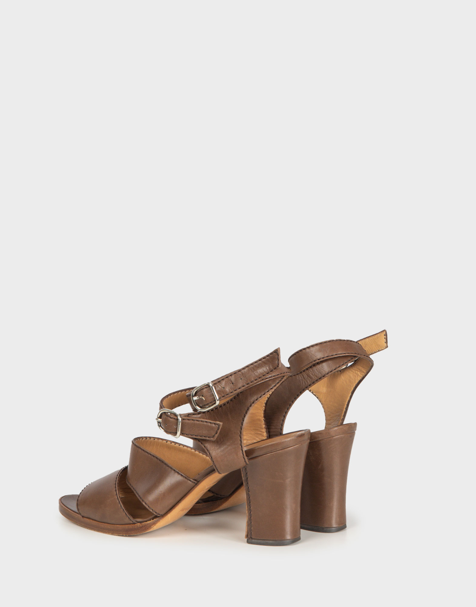 Hermes - Sandali marroni in pelle anni 90 - immagine 3