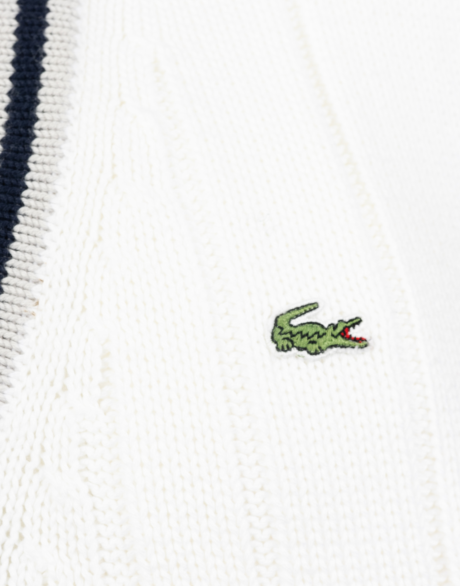 Lacoste - White wool tennis vest - Image 4