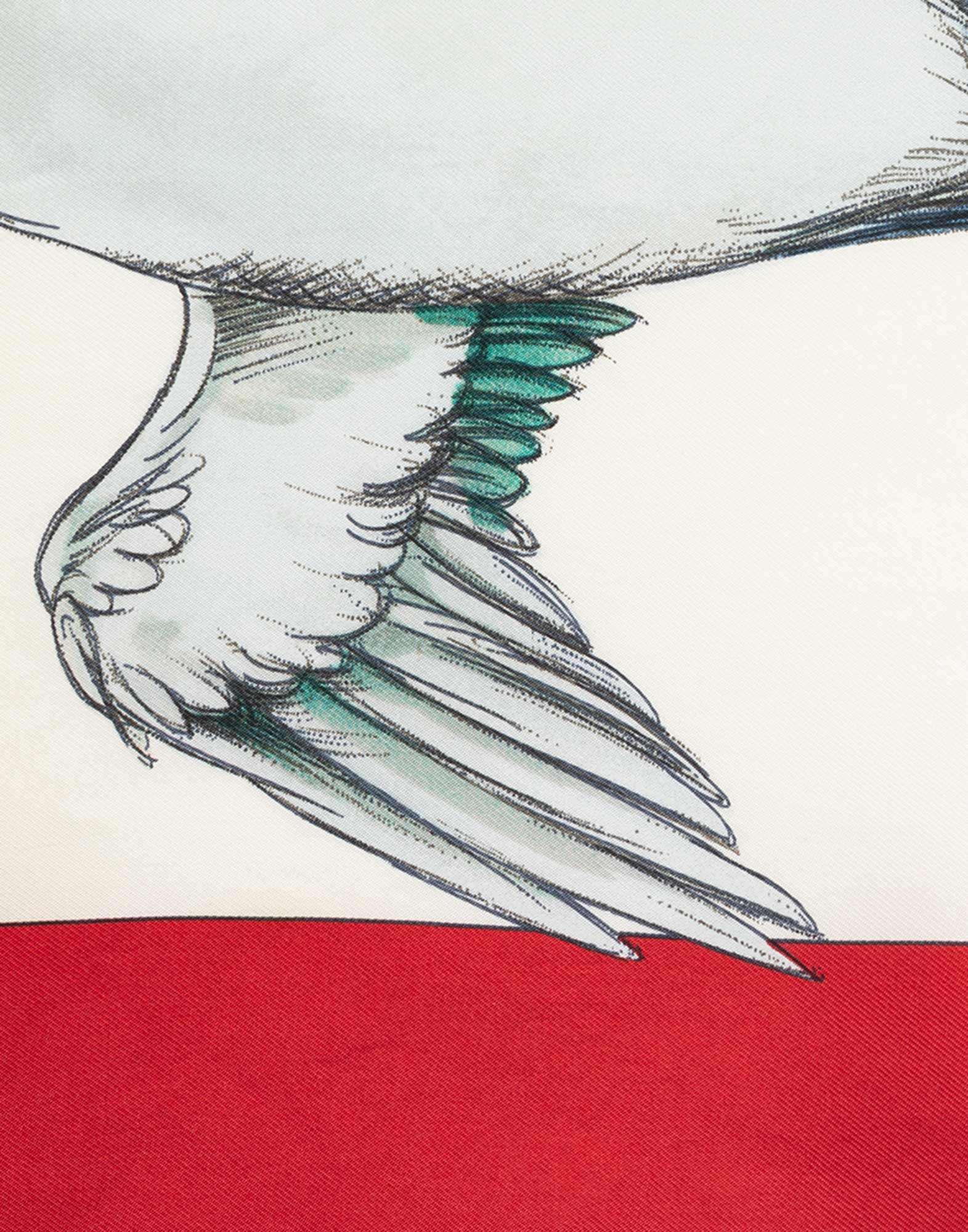 Hermes - Foulard 'Sauvagine en vol' anni '80 - immagine 5