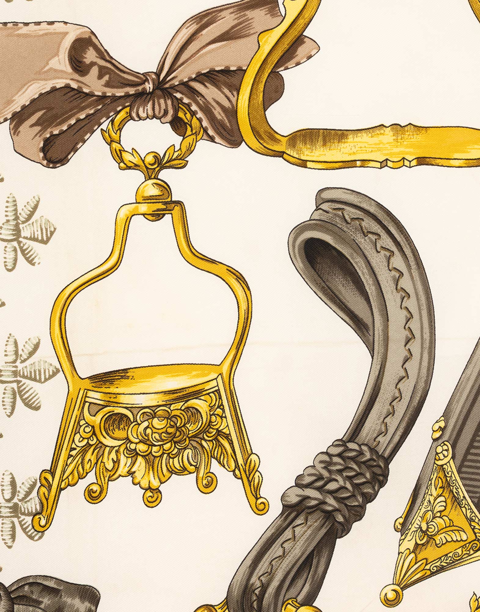 Hermes - 90s bordeaux 'Etriers' silk scarf - Image 6