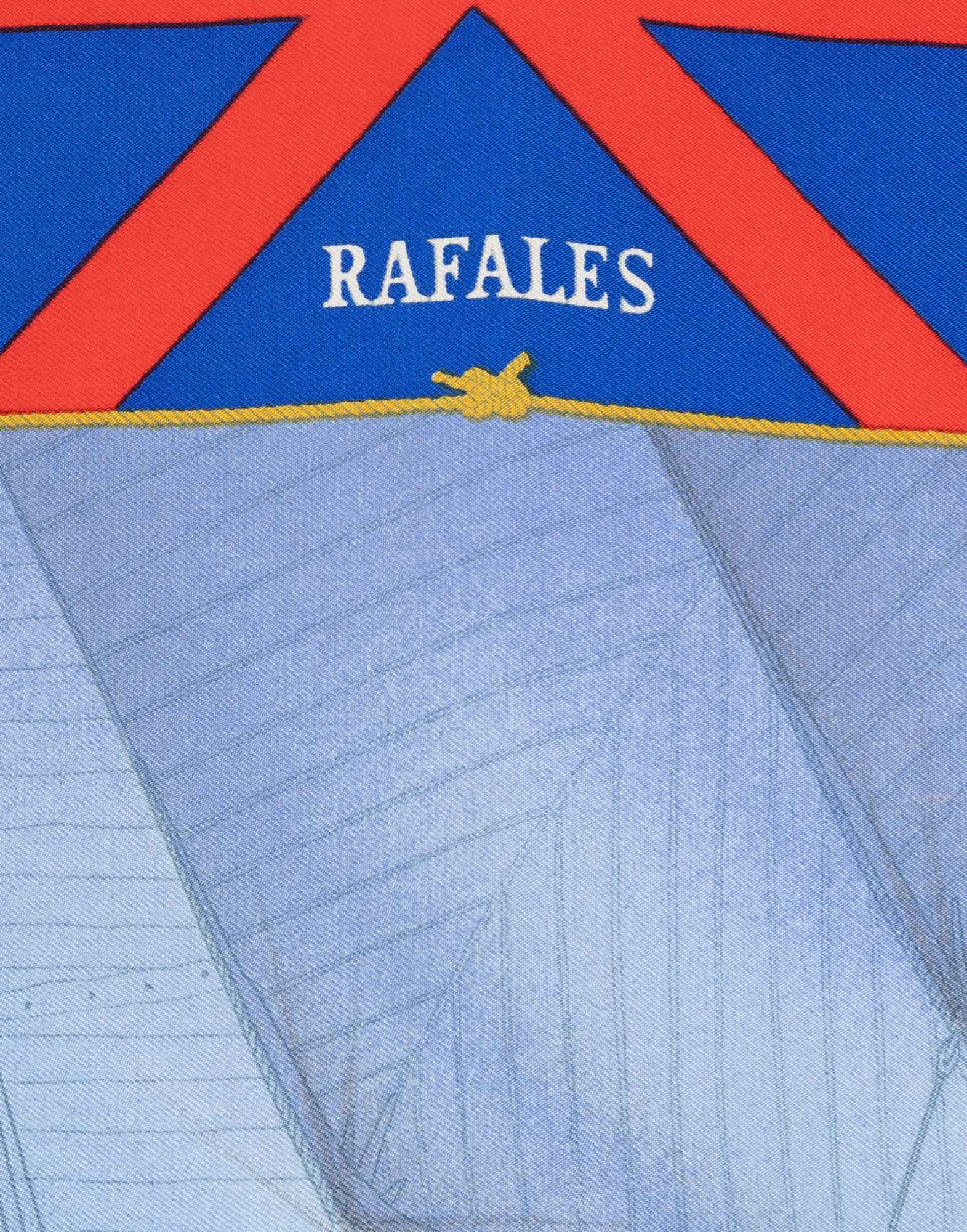Hermes - 90s ‘Rafales’ blue scarf - Image 6