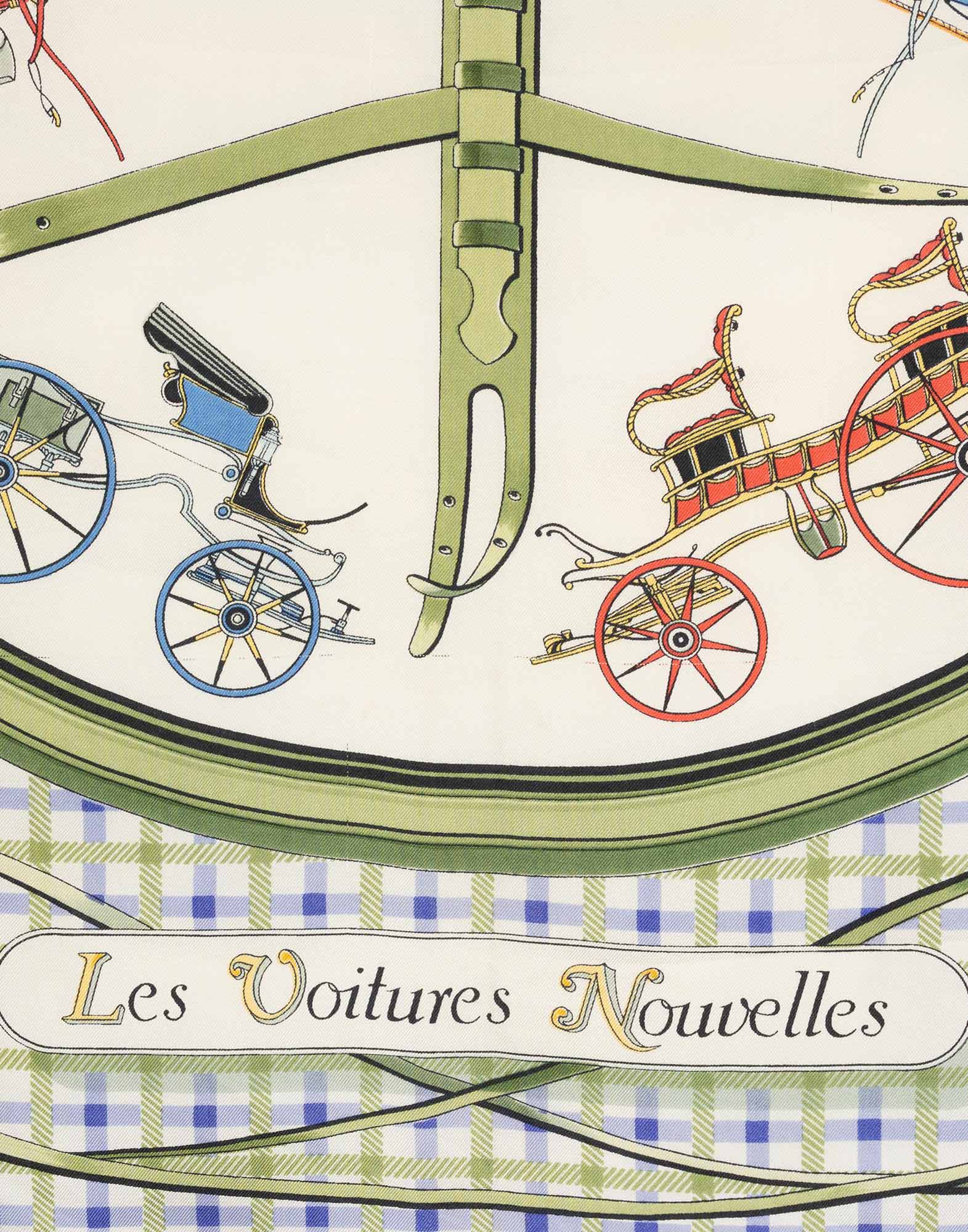 Hermes - 70s Scarf ‘Les Voitures Nouvelles’ - Image 2