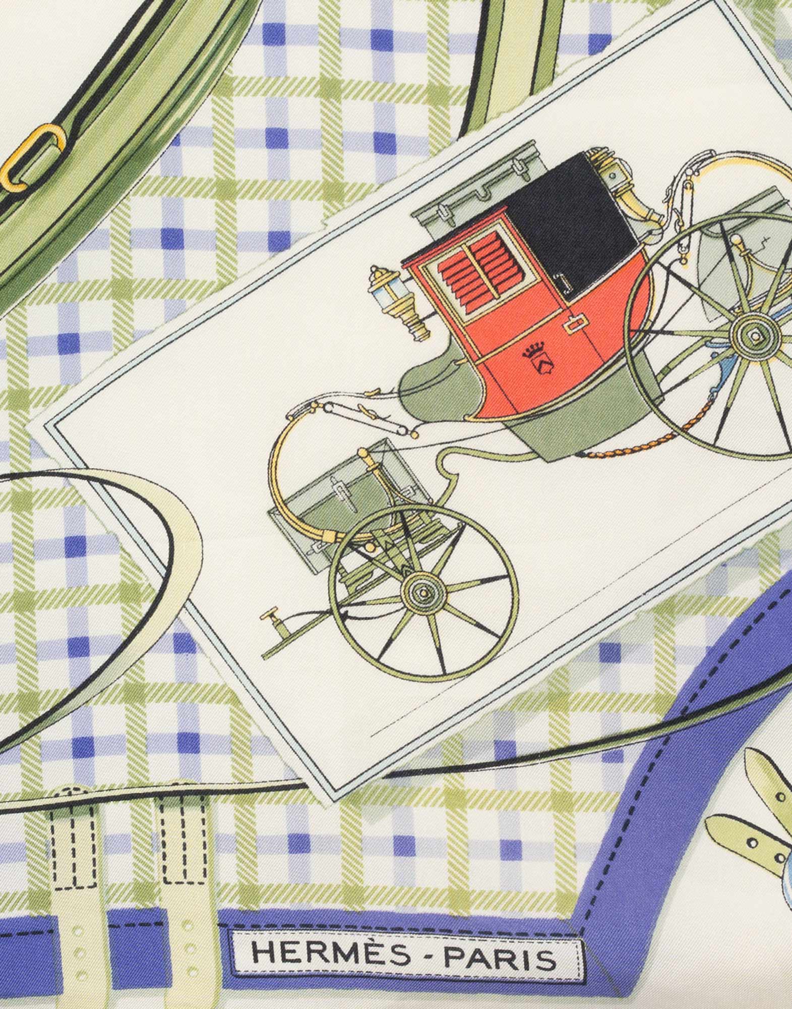 Hermes - 70s Scarf ‘Les Voitures Nouvelles’ - Image 3