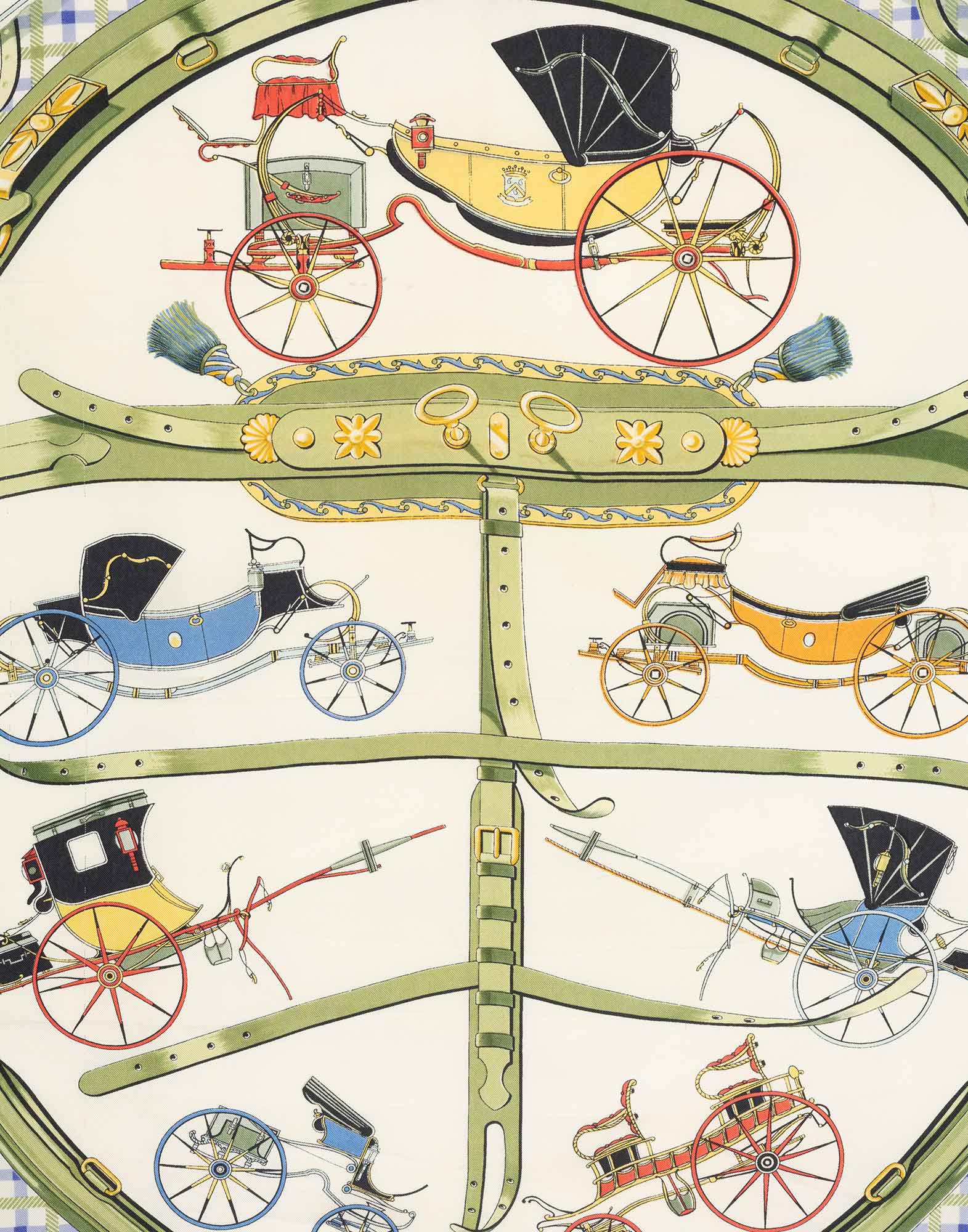 Hermes - 70s Scarf ‘Les Voitures Nouvelles’ - Image 4