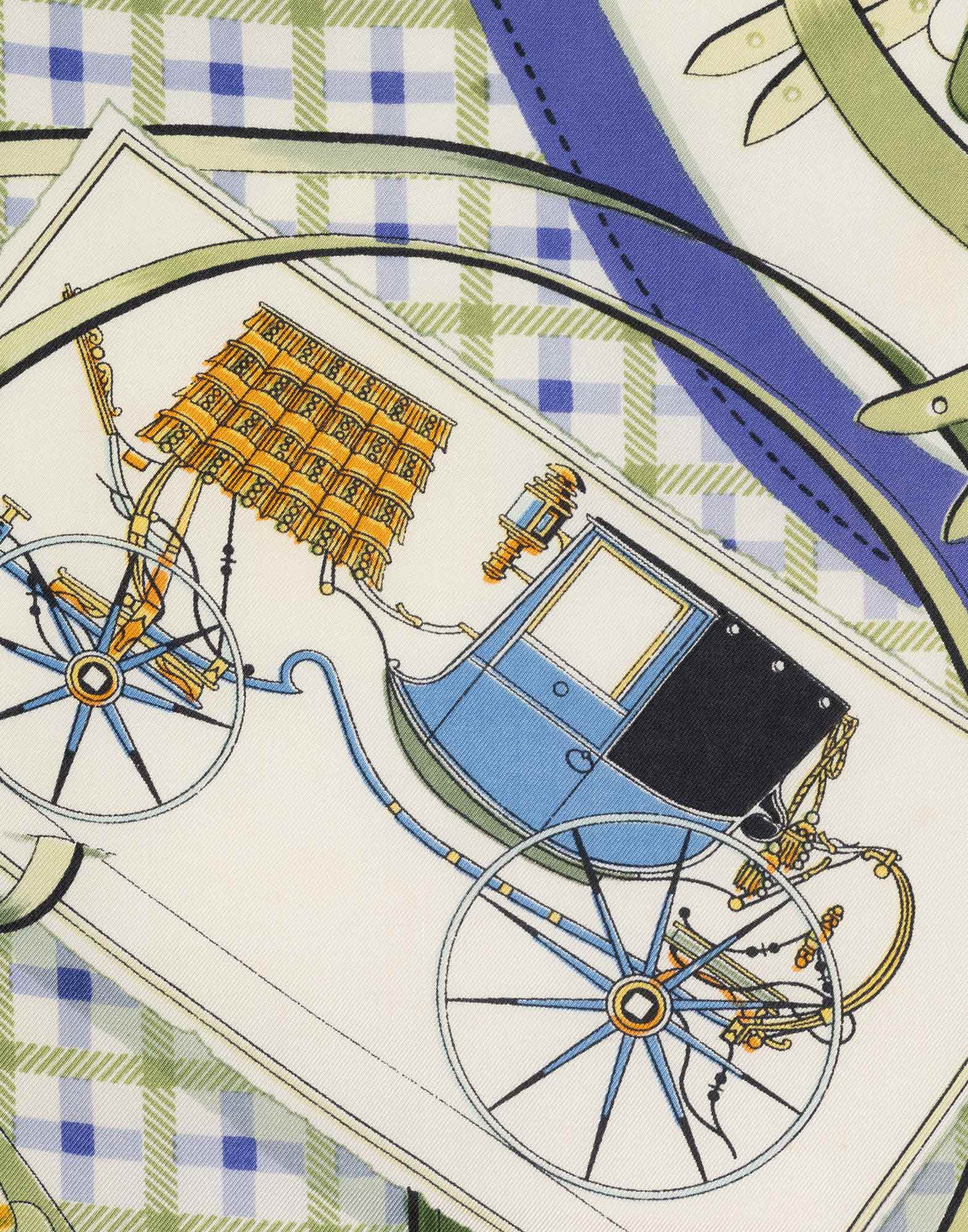 Hermes - 70s Scarf ‘Les Voitures Nouvelles’ - Image 7