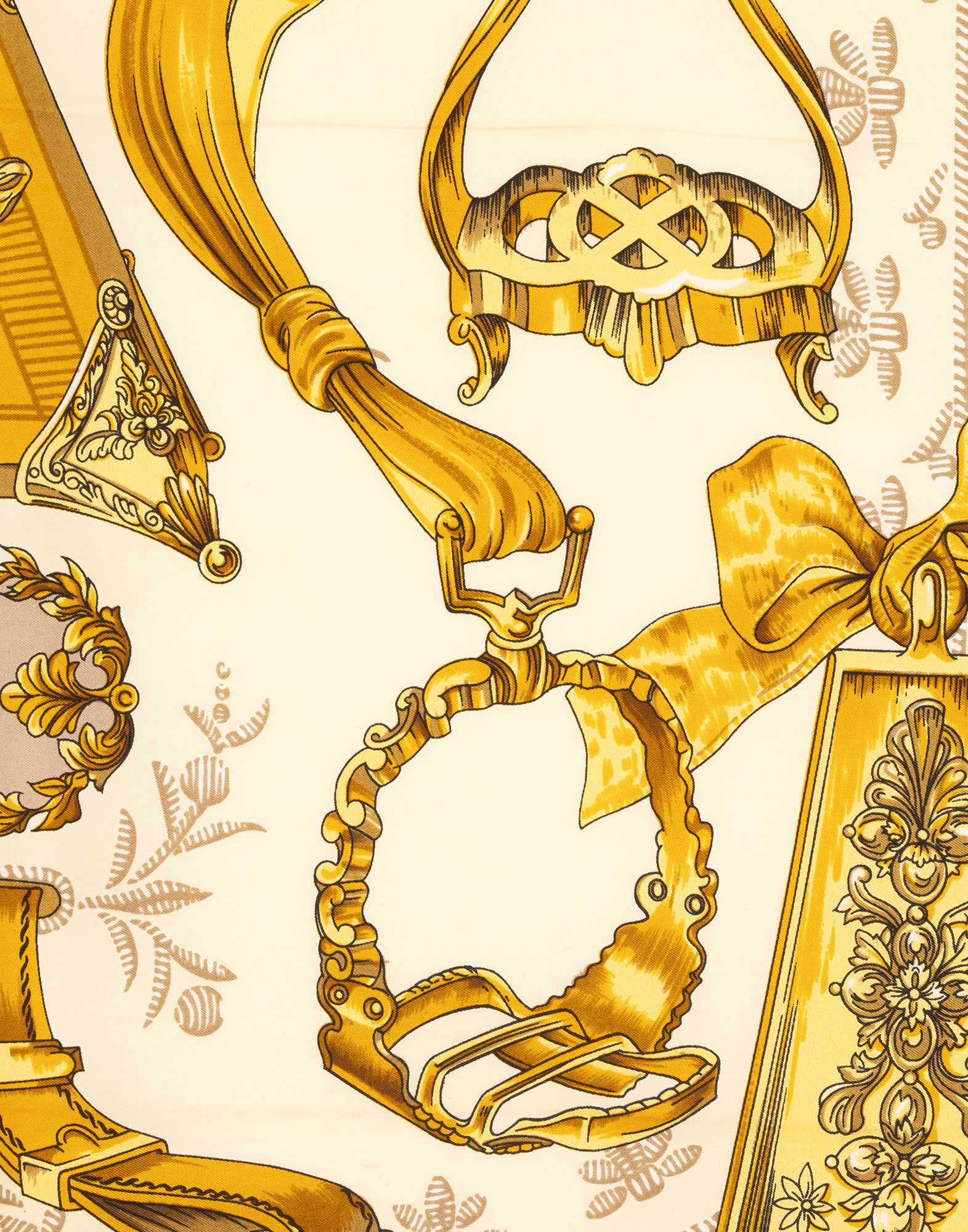 Hermes - 1990s ‘Etriers’ brown scarf - Image 5