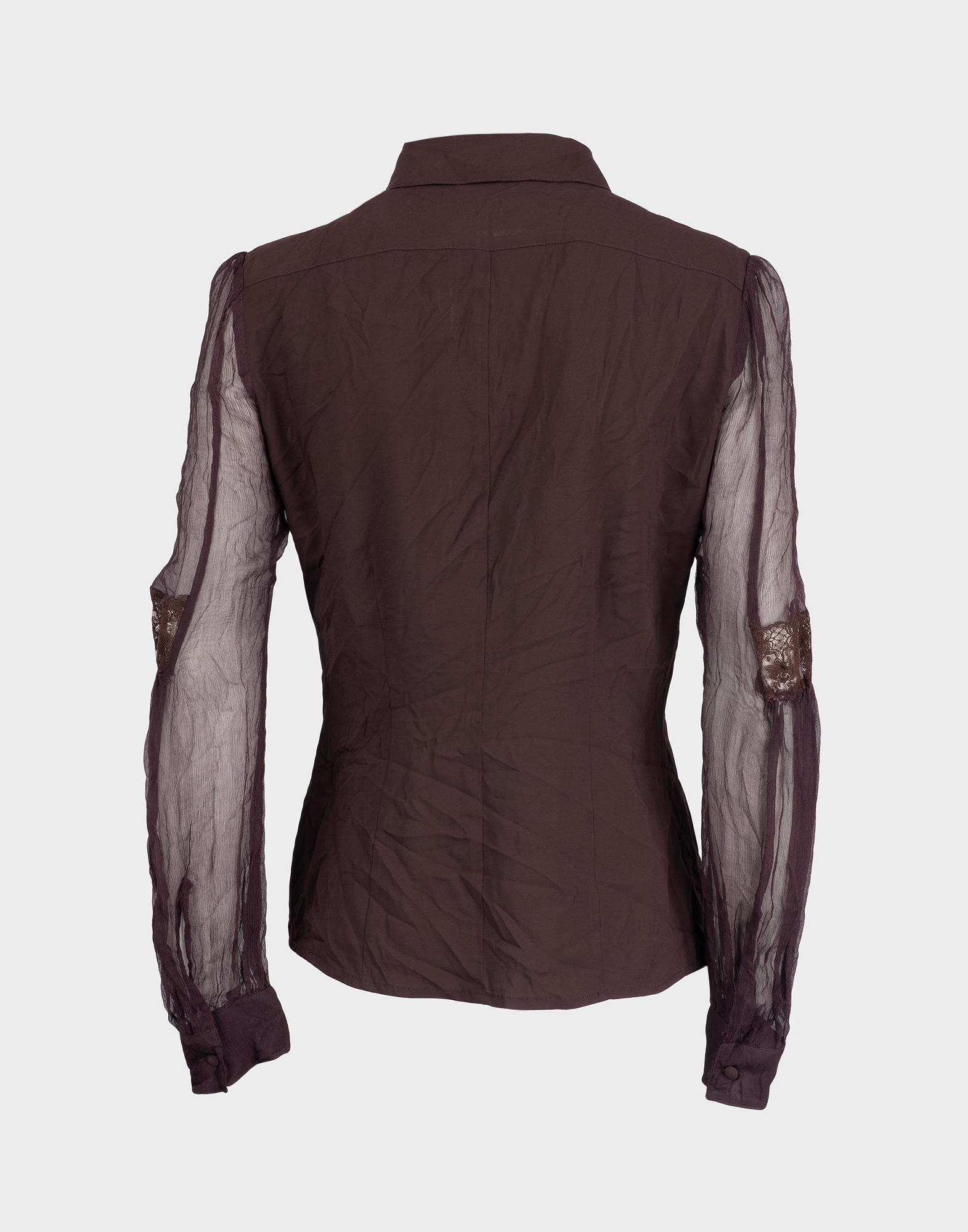 Ermanno Scervino - Camicia anni 2000 burgundy - immagine 2