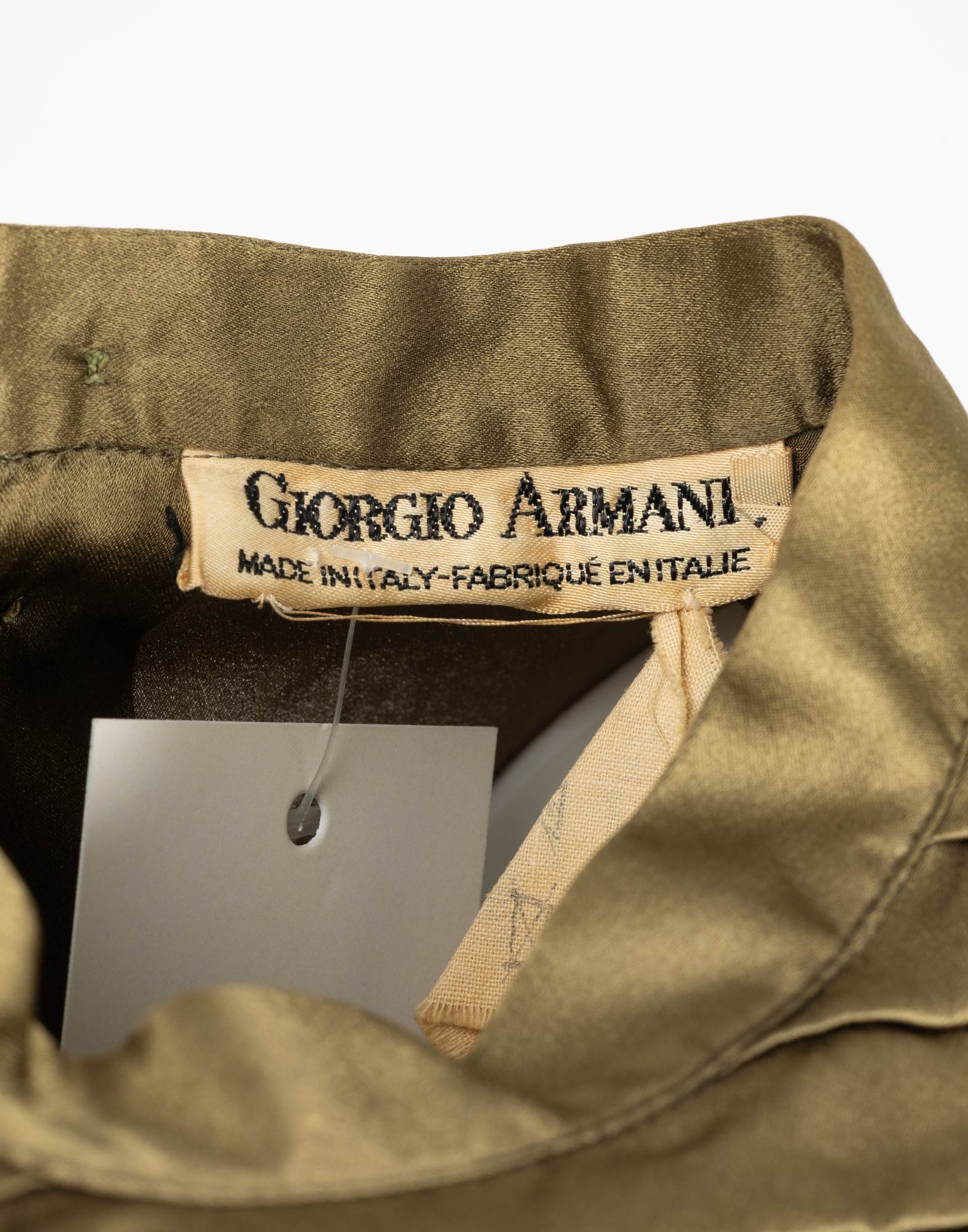Giorgio Armani - Blusa verde in seta anni '80 - immagine 4