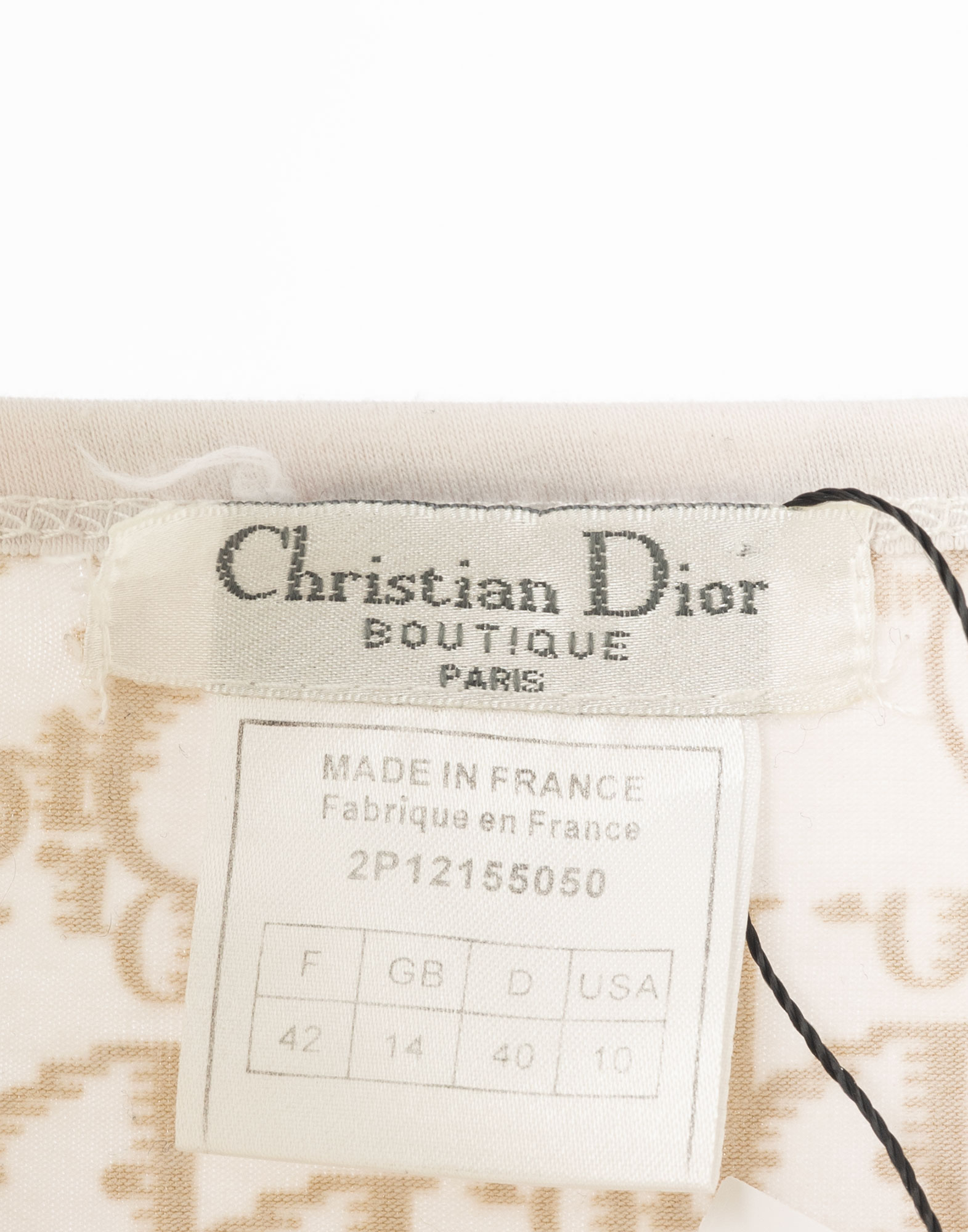 Christian Dior - Top bianco anni '90 logato - immagine 3