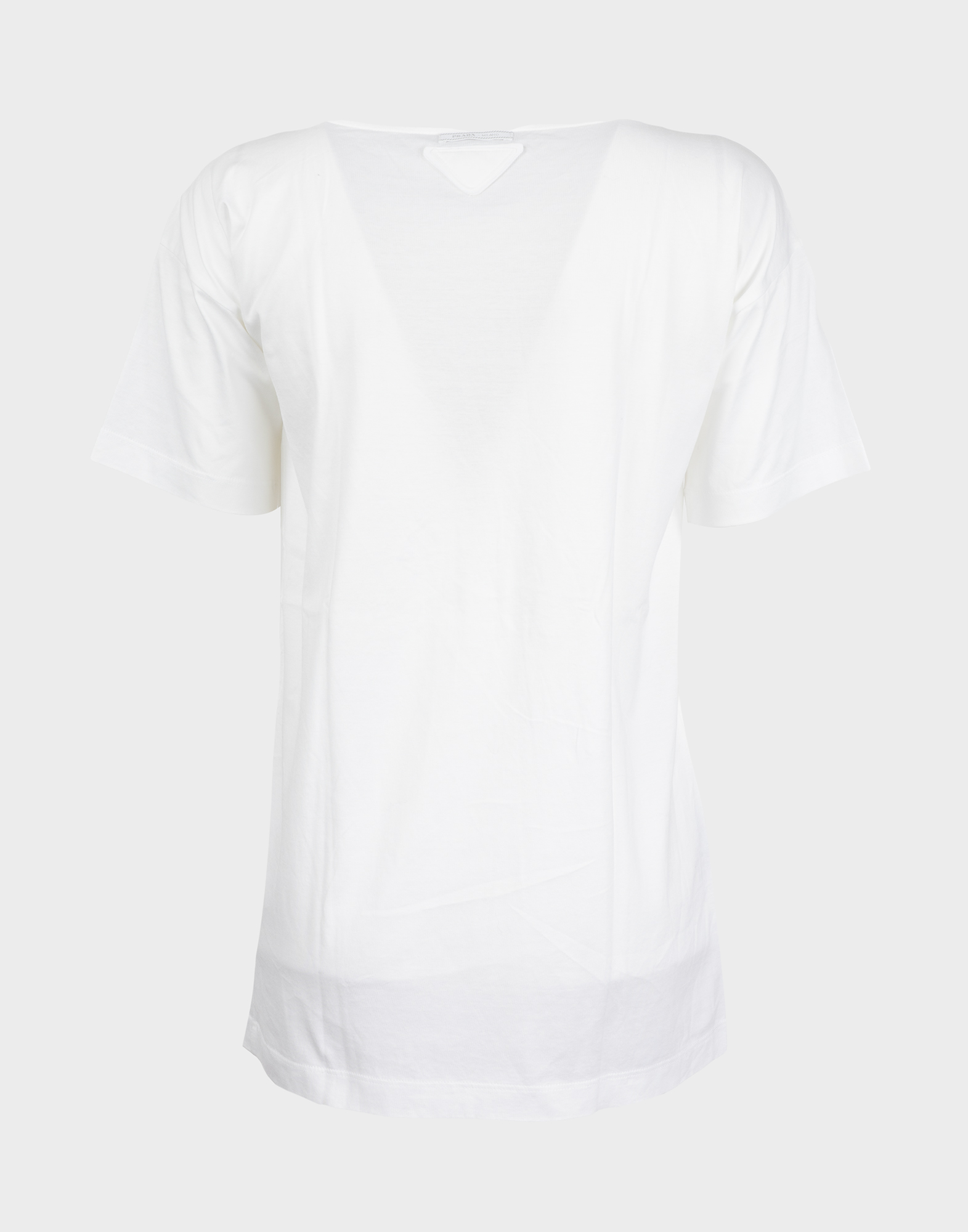 Prada - White floral and rhinestone T-shirt - Image 2