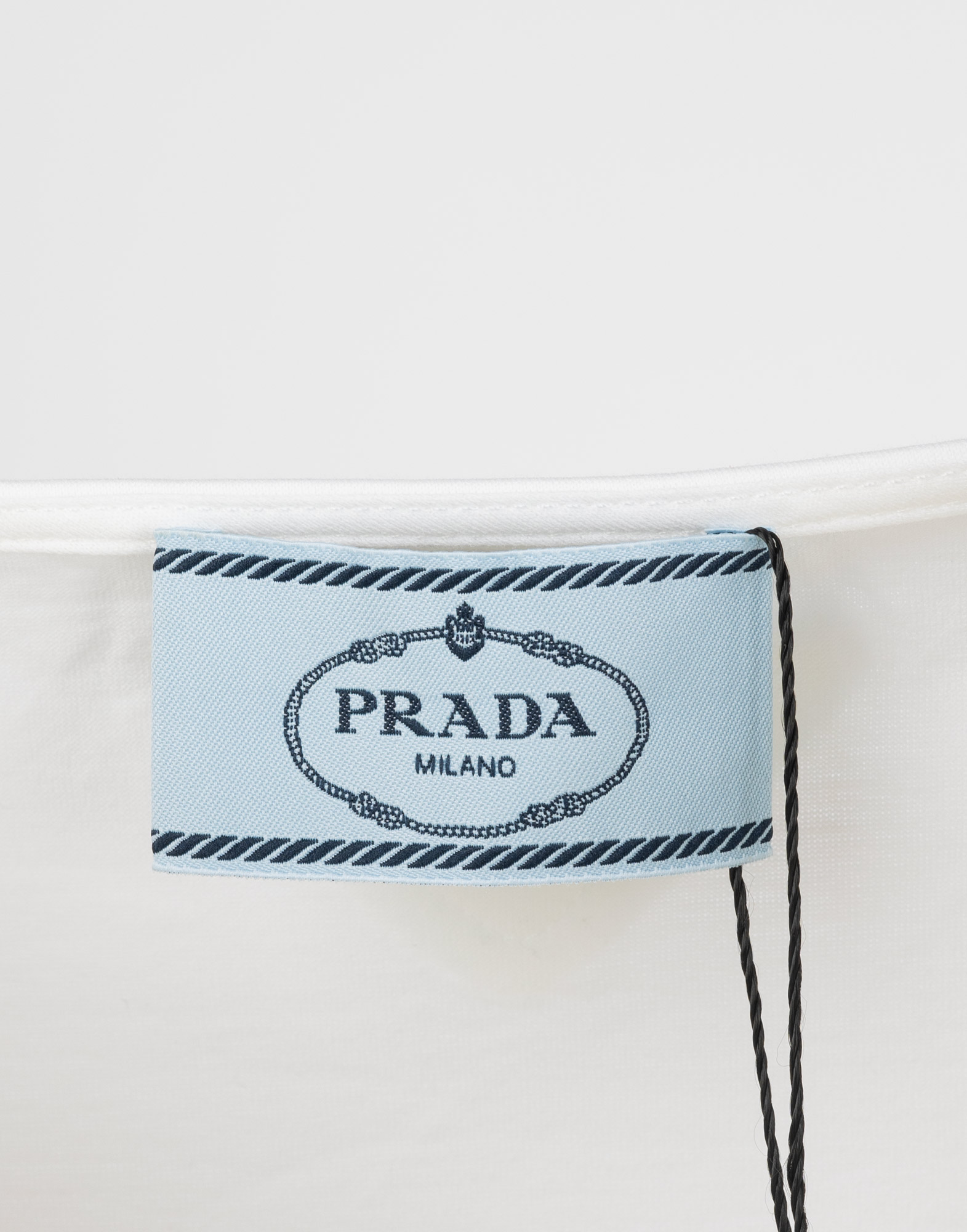 Prada - White floral and rhinestone T-shirt - Image 3
